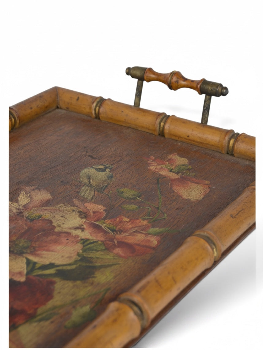 Hand-Painted Wooden Tray II