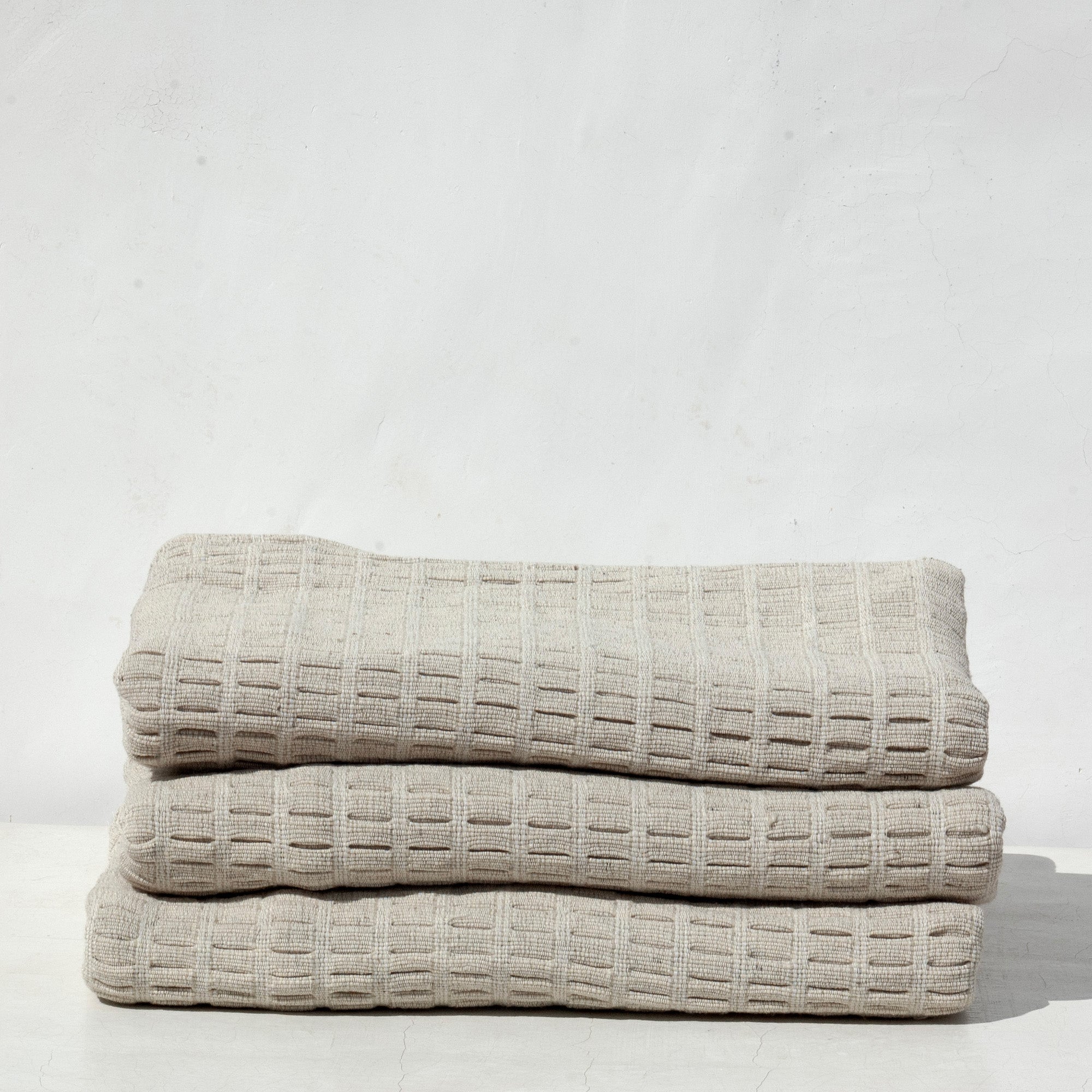 Bolsitas Wool and Cotton Natural Bedspread