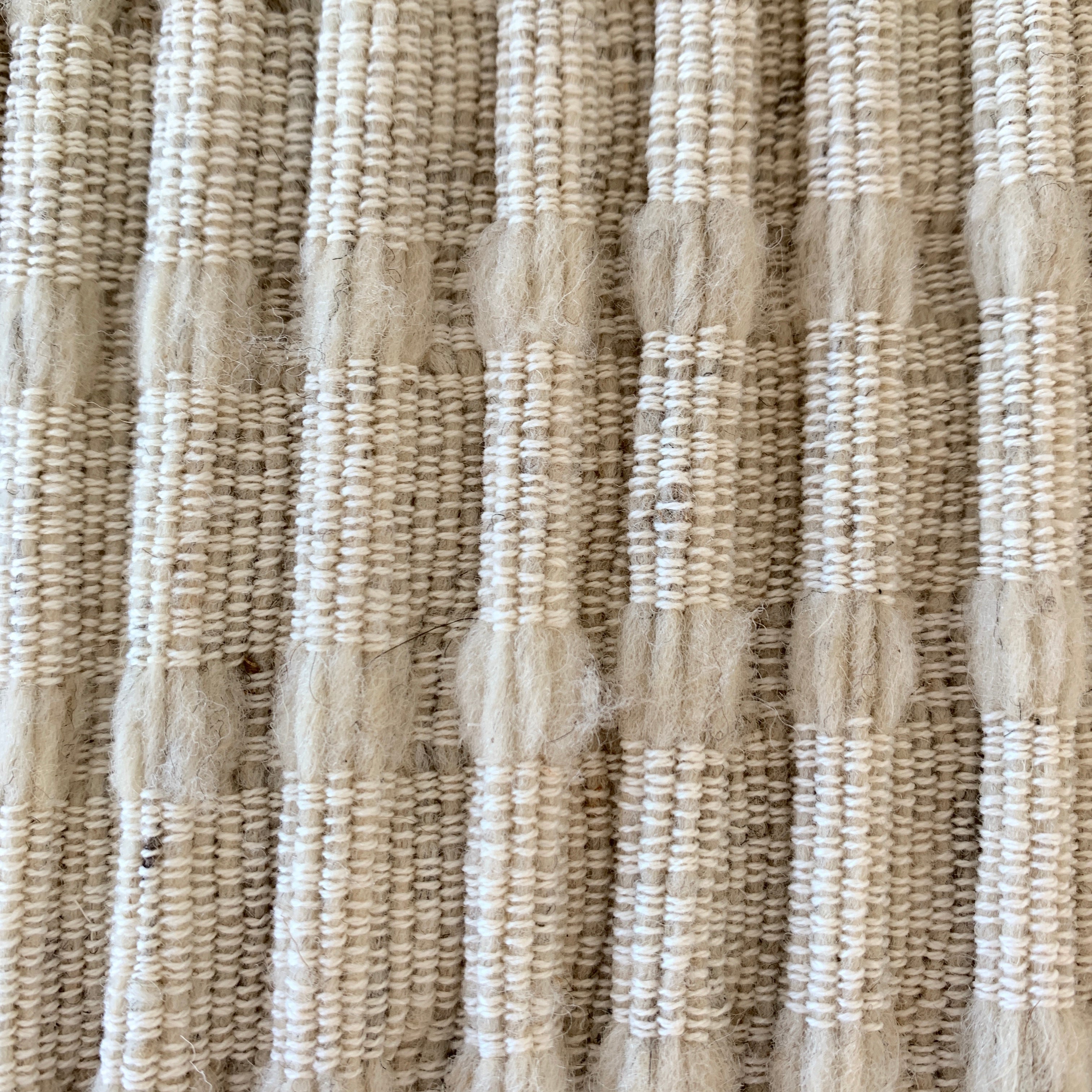 Bolsitas Wool and Cotton Natural Bedspread