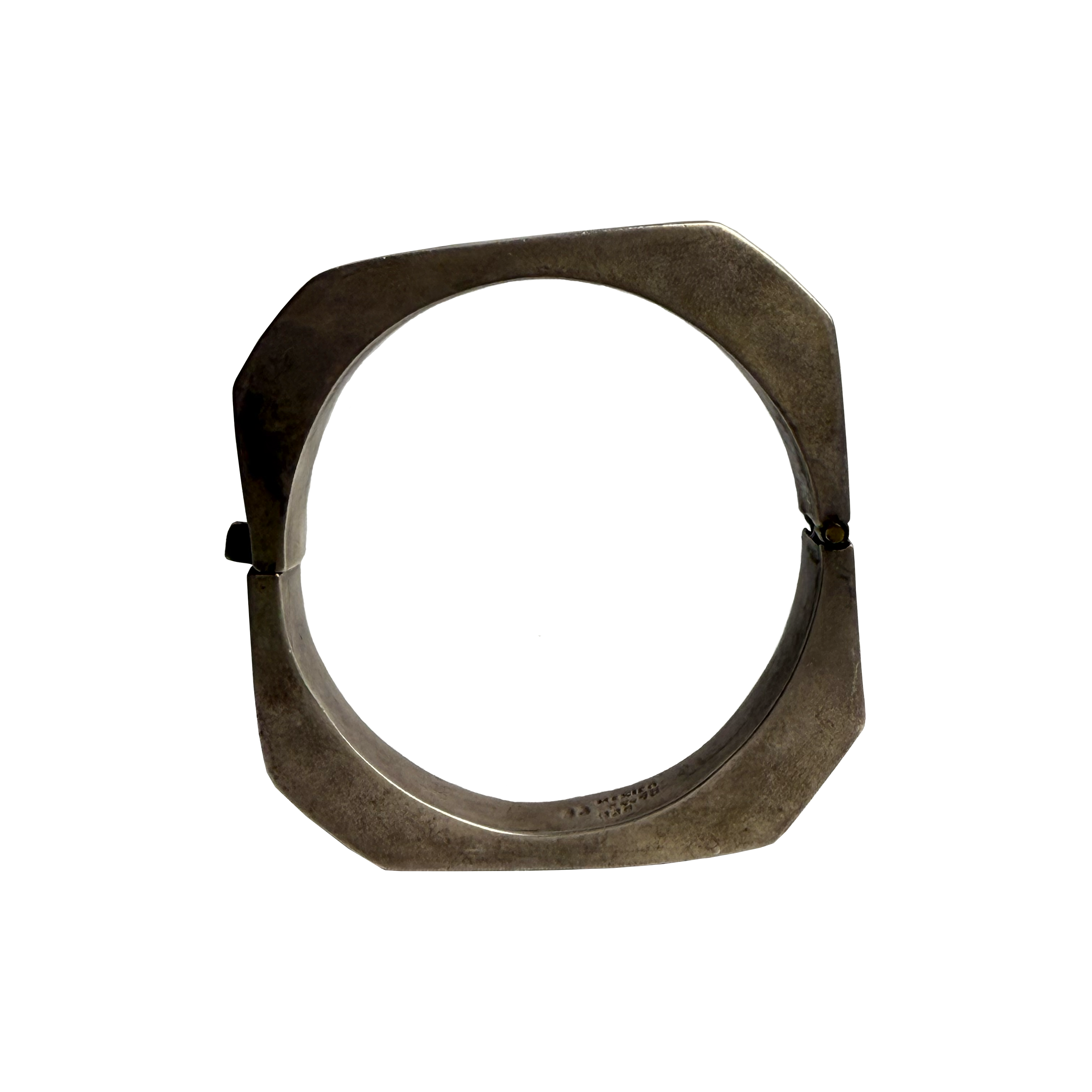 Two Trees Taxco Sterling Silver Cuff Bracelet c. 1950