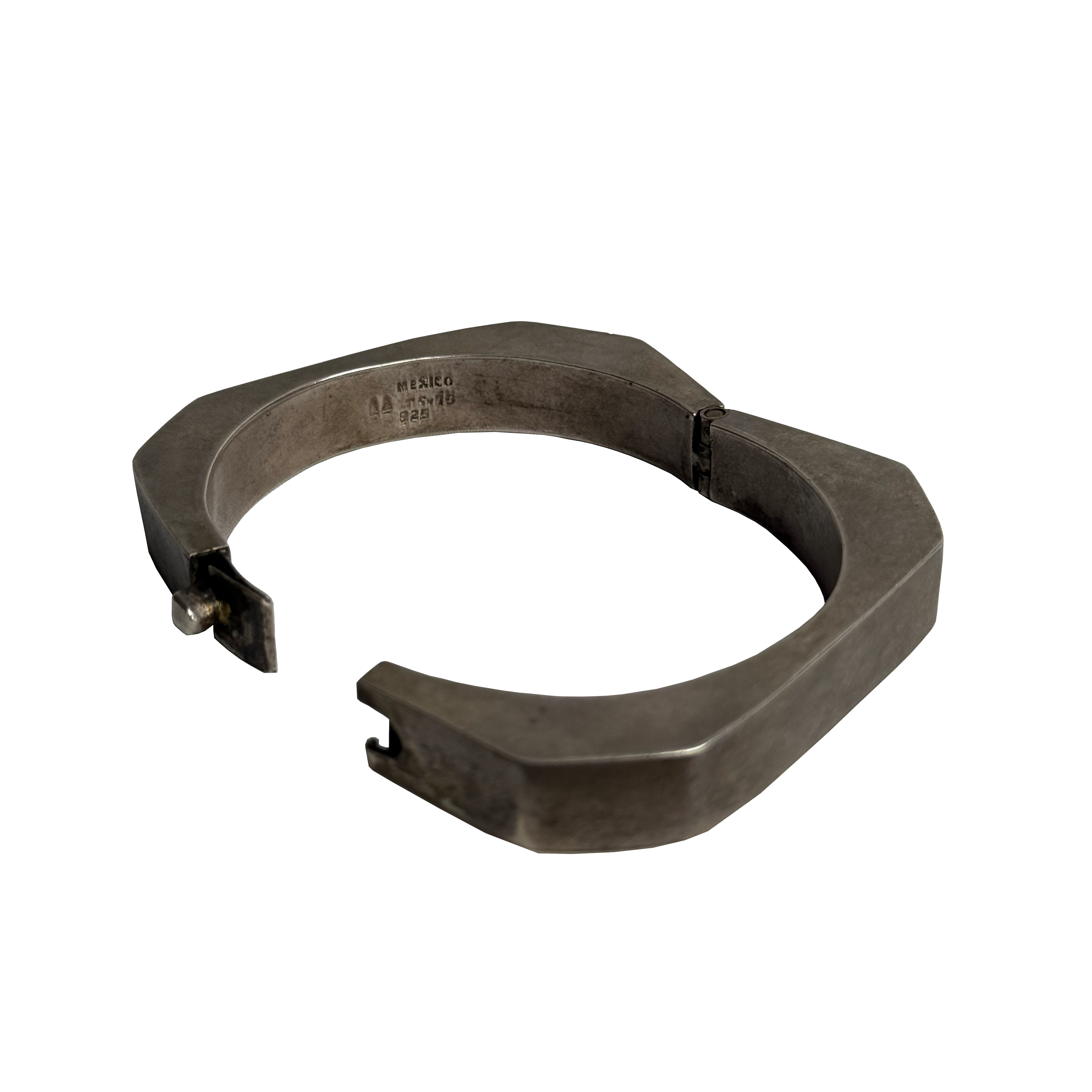 Two Trees Taxco Sterling Silver Cuff Bracelet c. 1950