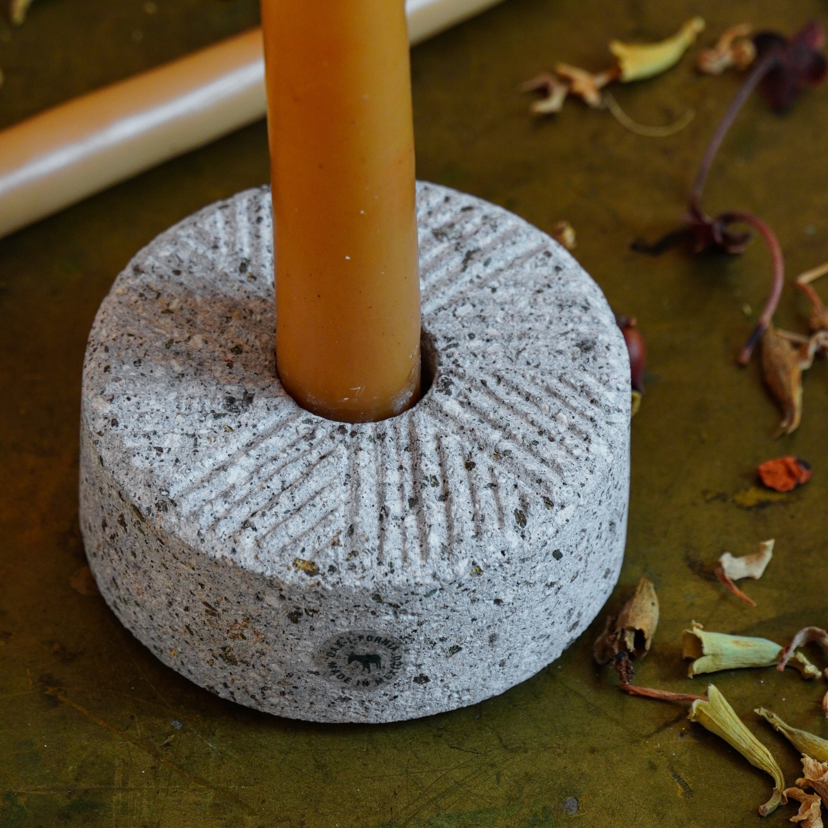 Molino Stone Candleholder