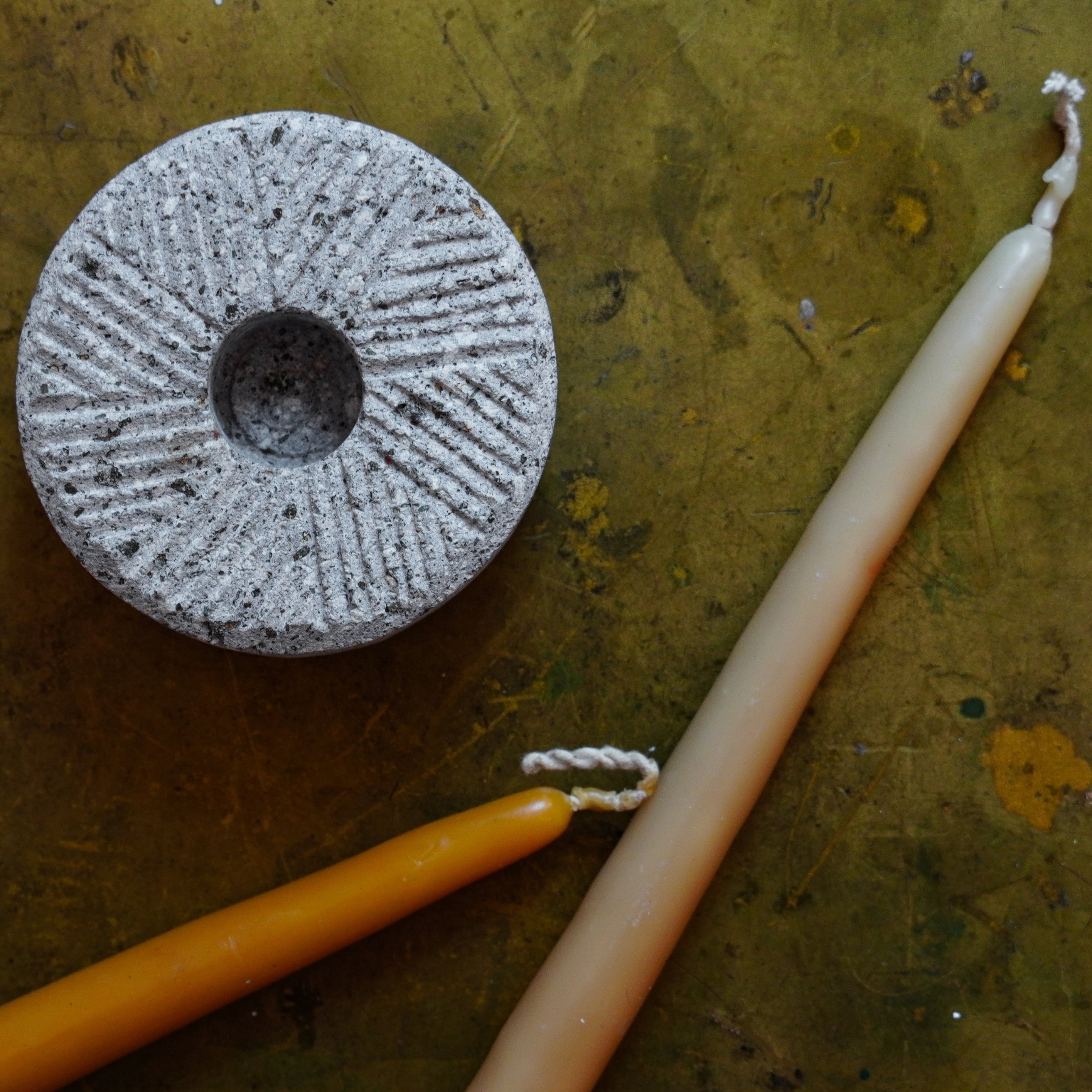 Molino Stone Candleholder