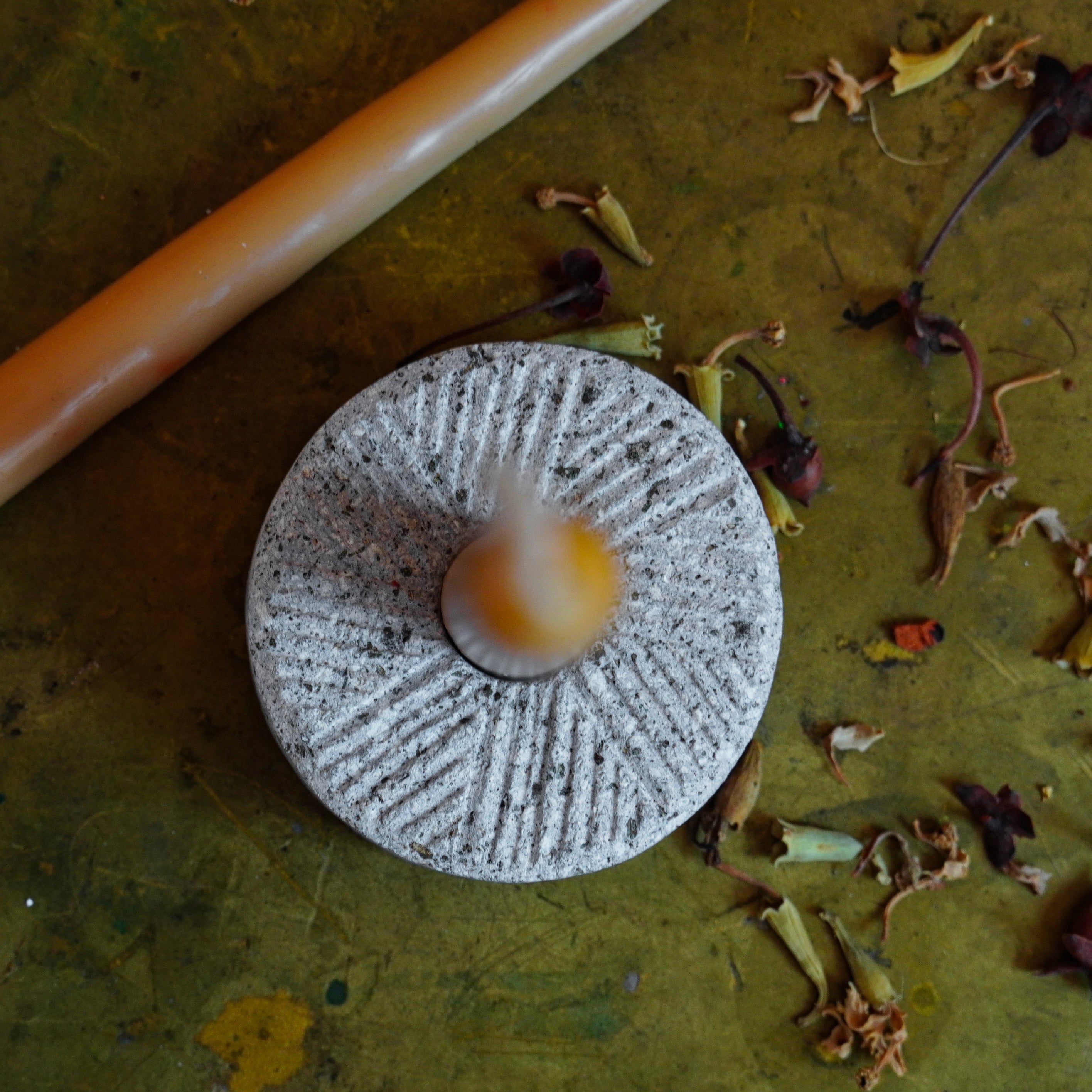 Molino Stone Candleholder