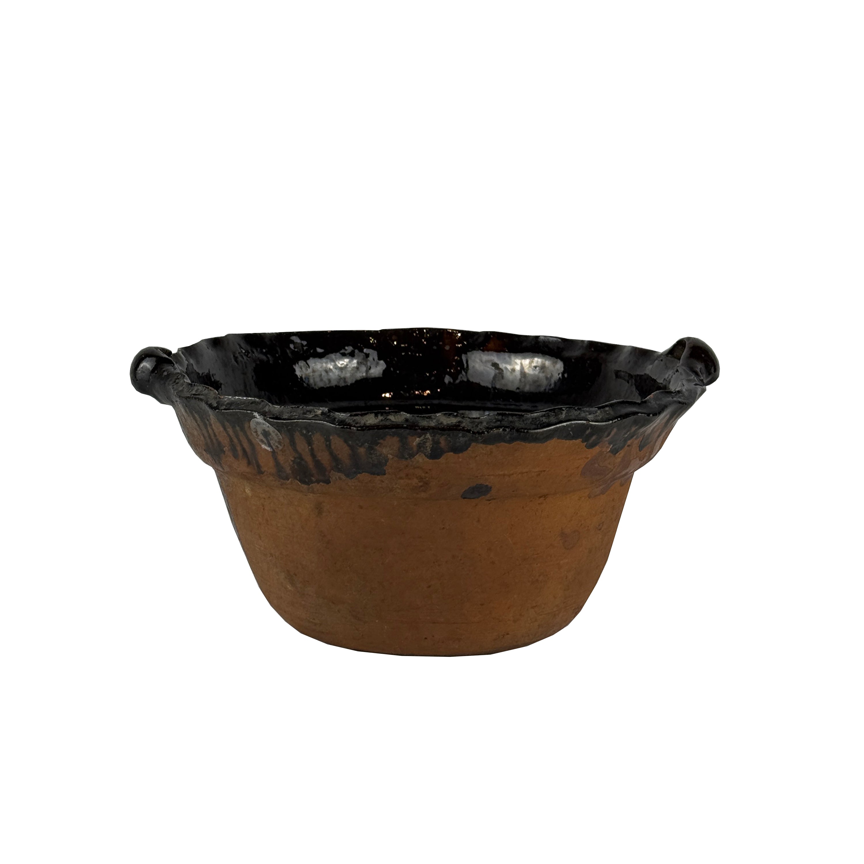 Vintage Red Clay and Black Clay Cazuela