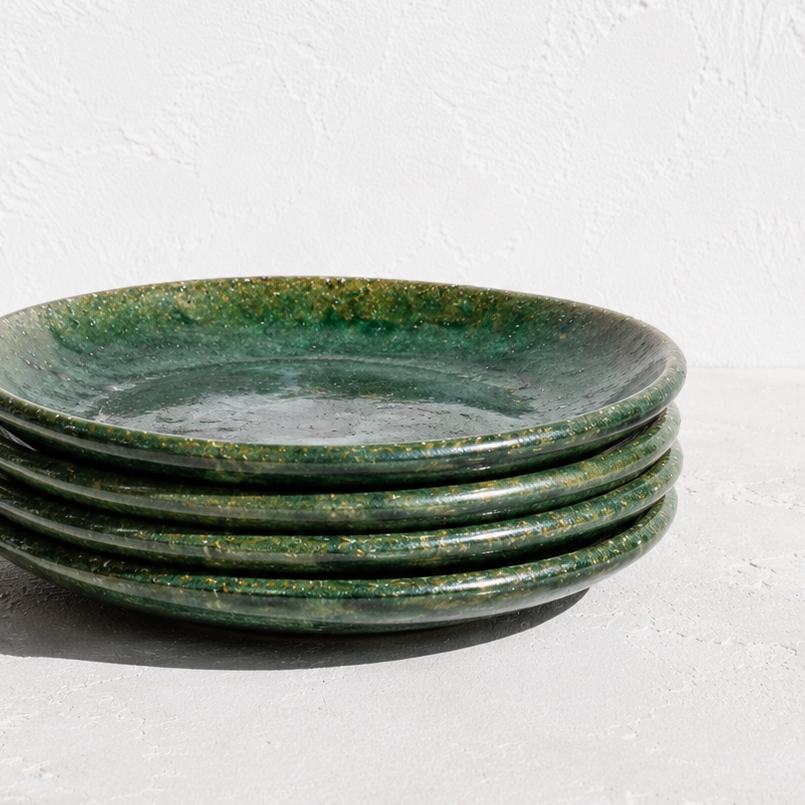 Elena Green Bread Plate