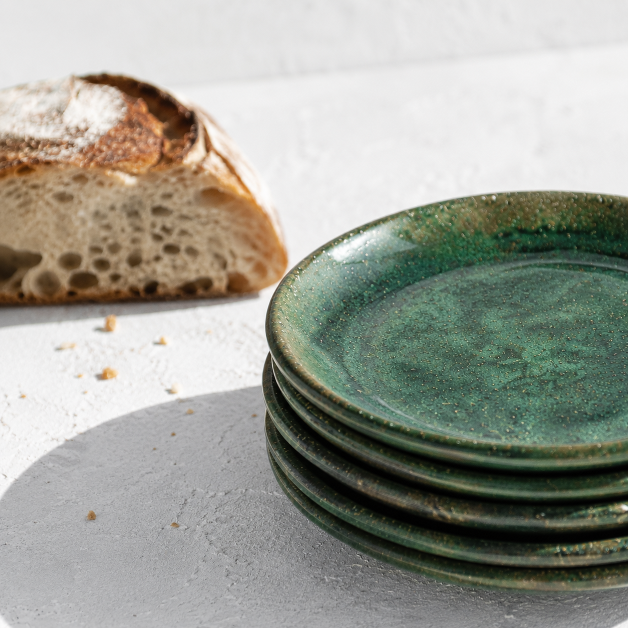 Elena Green Bread Plate