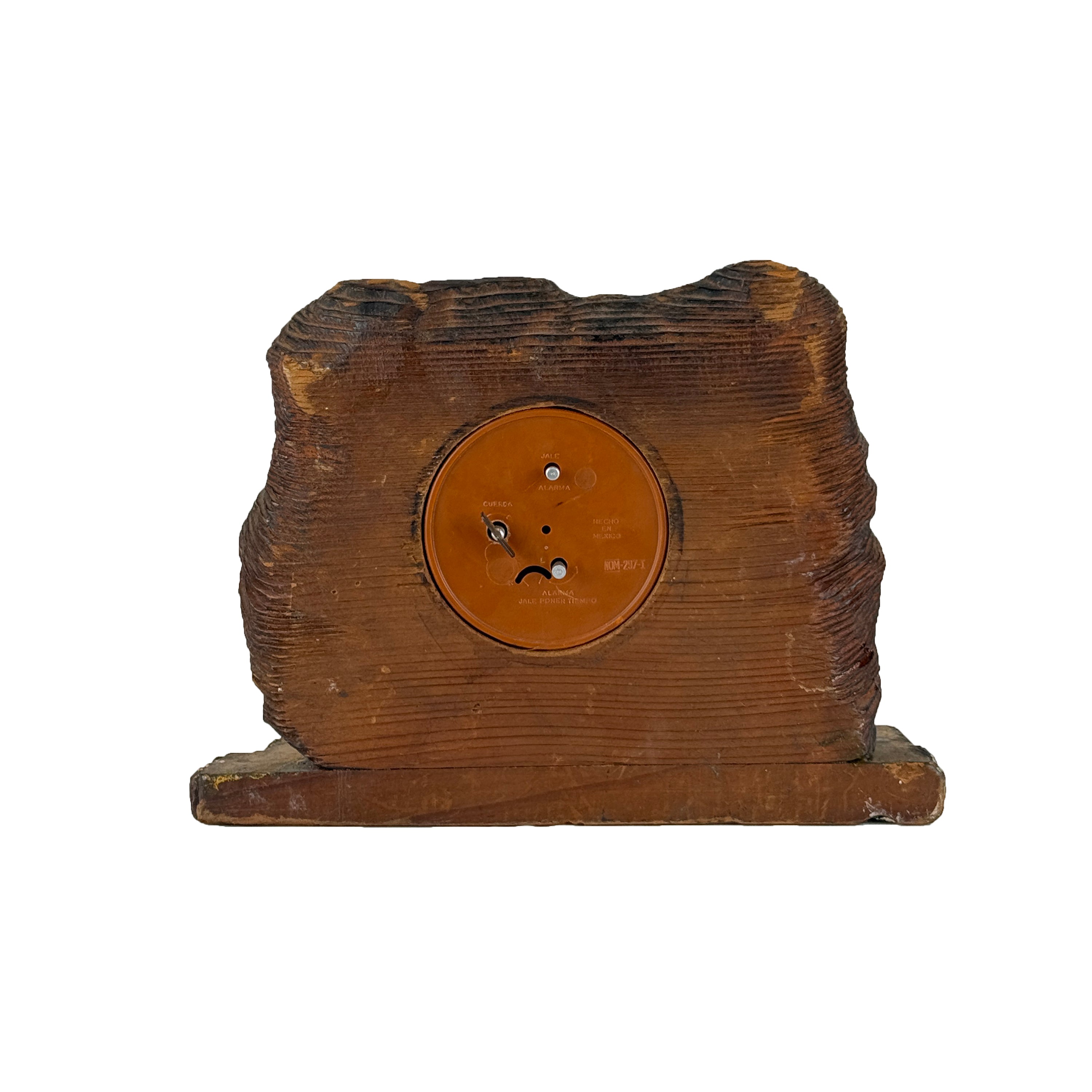 Wooden Mantel Clock with Gold Leaf (Non-Working) c. 1950s