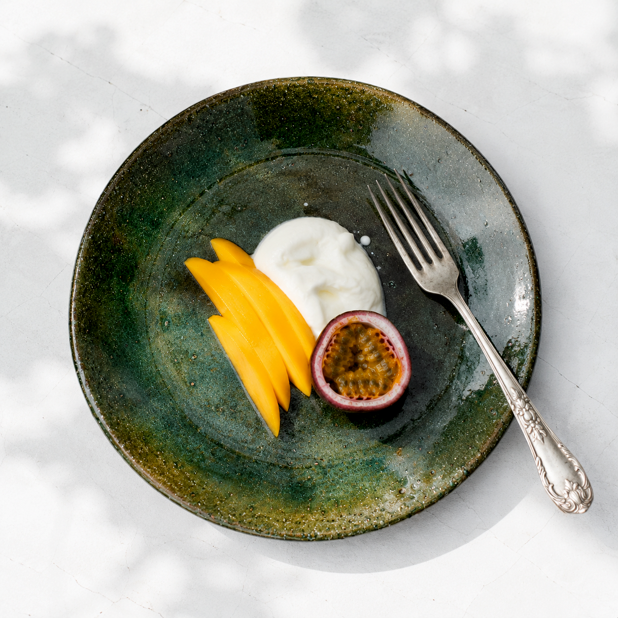 Elena Green Dessert Plate