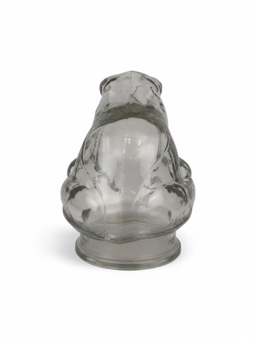 Frog-Shaped Container In Pressed Glass