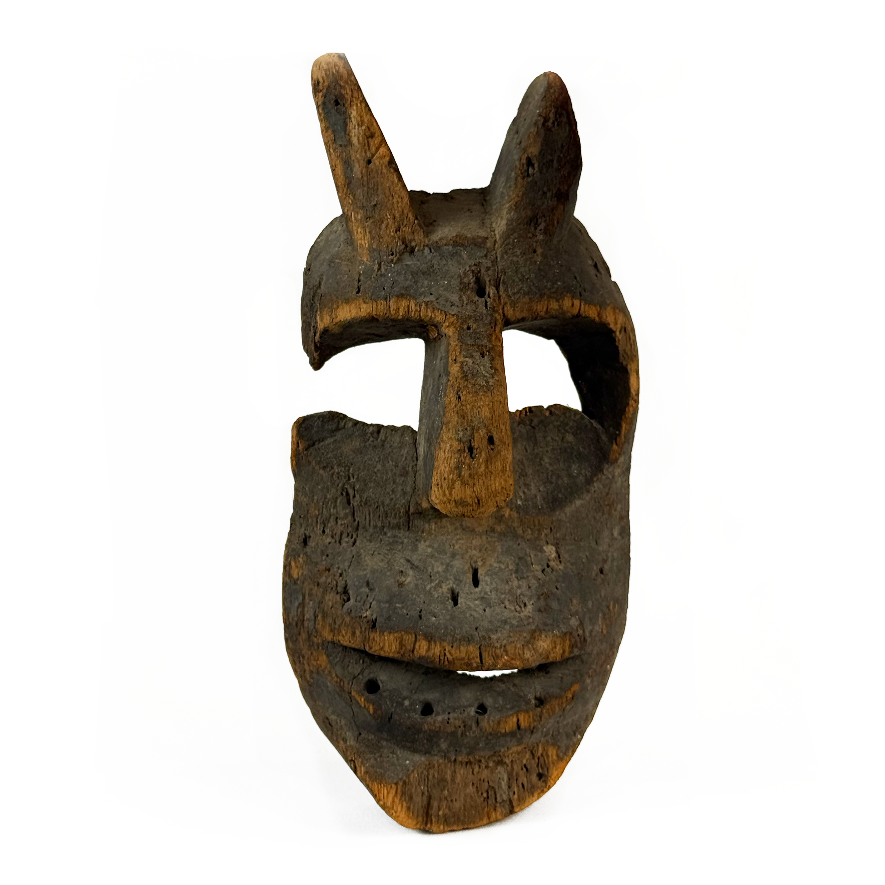 Wooden Antique Devil Mask from Chiapas c. 1890s