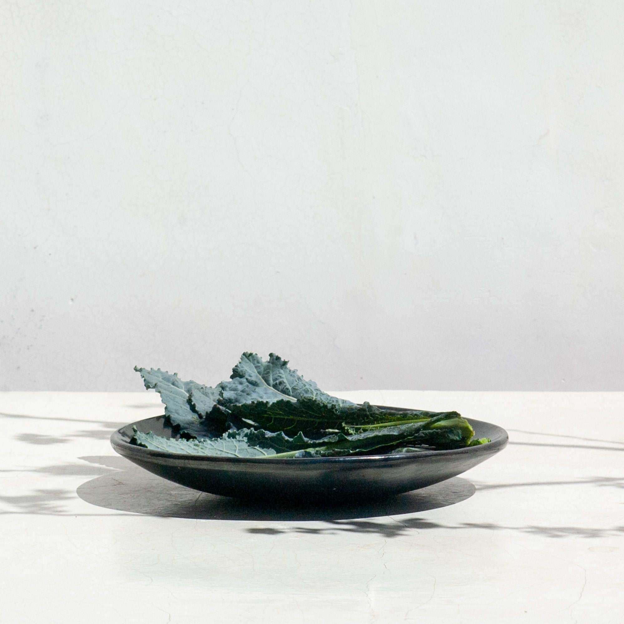 Elena Black Salad Plate