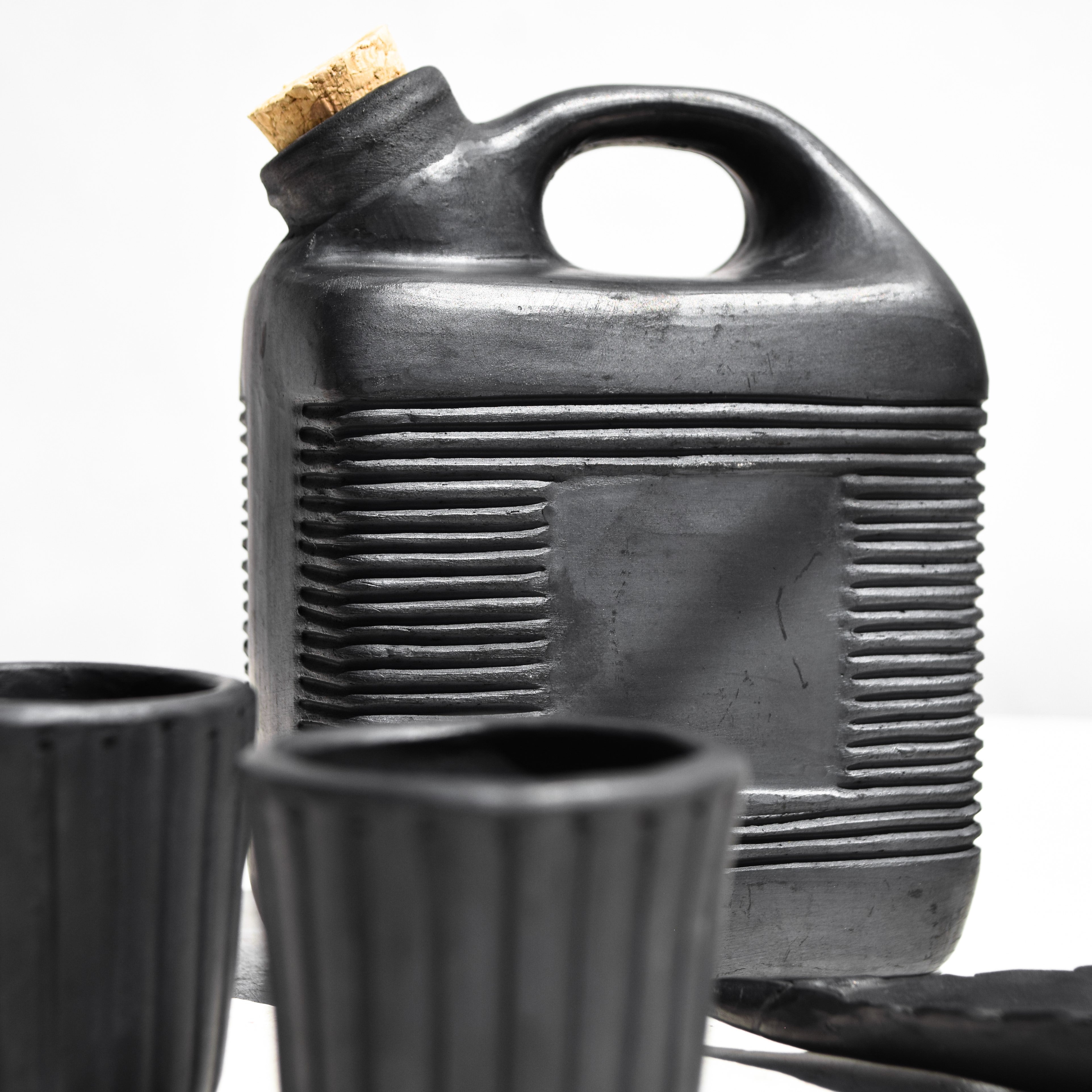 Mezcal Set Black Clay