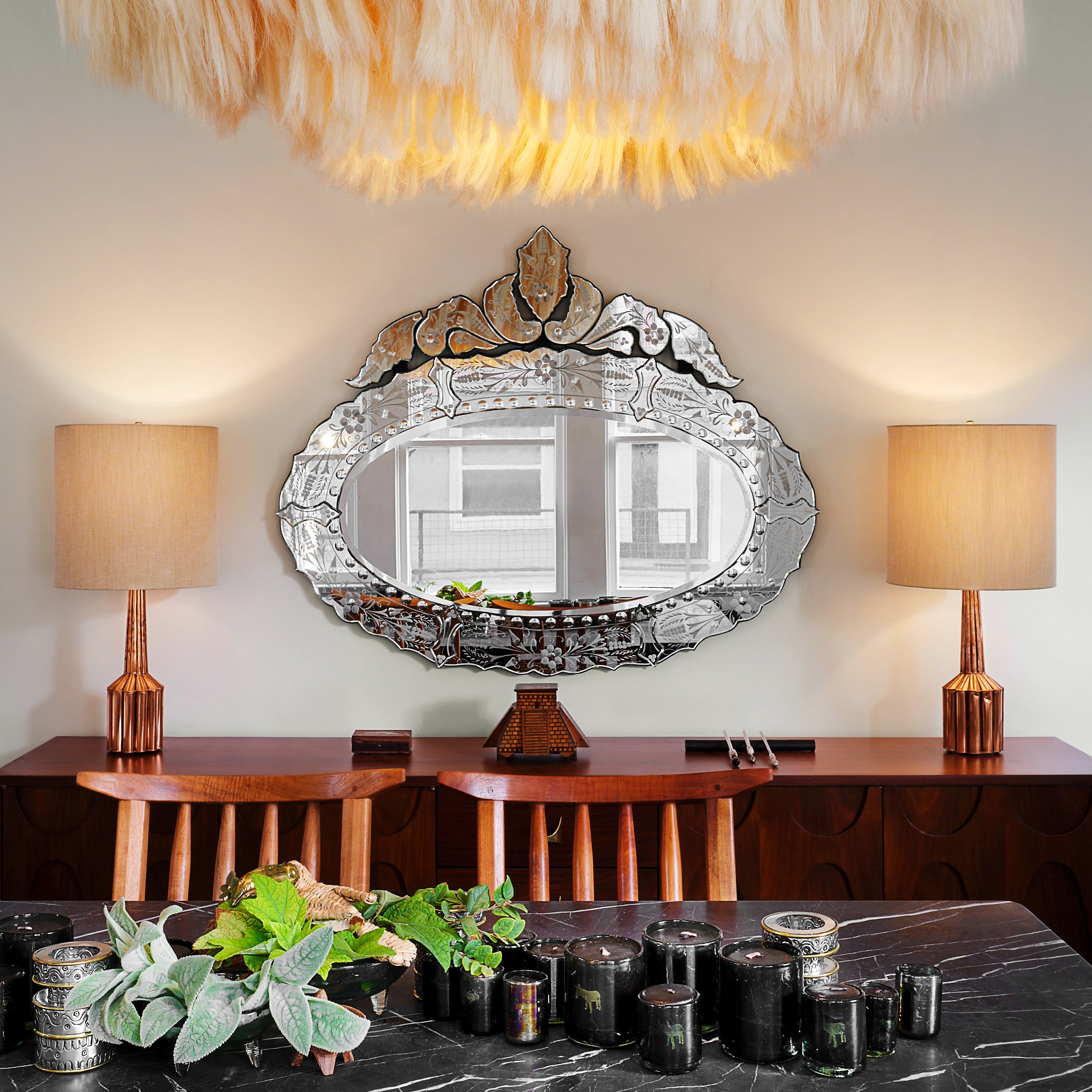 Gene Byron Copper Table Lamp with Shade *Special Order*