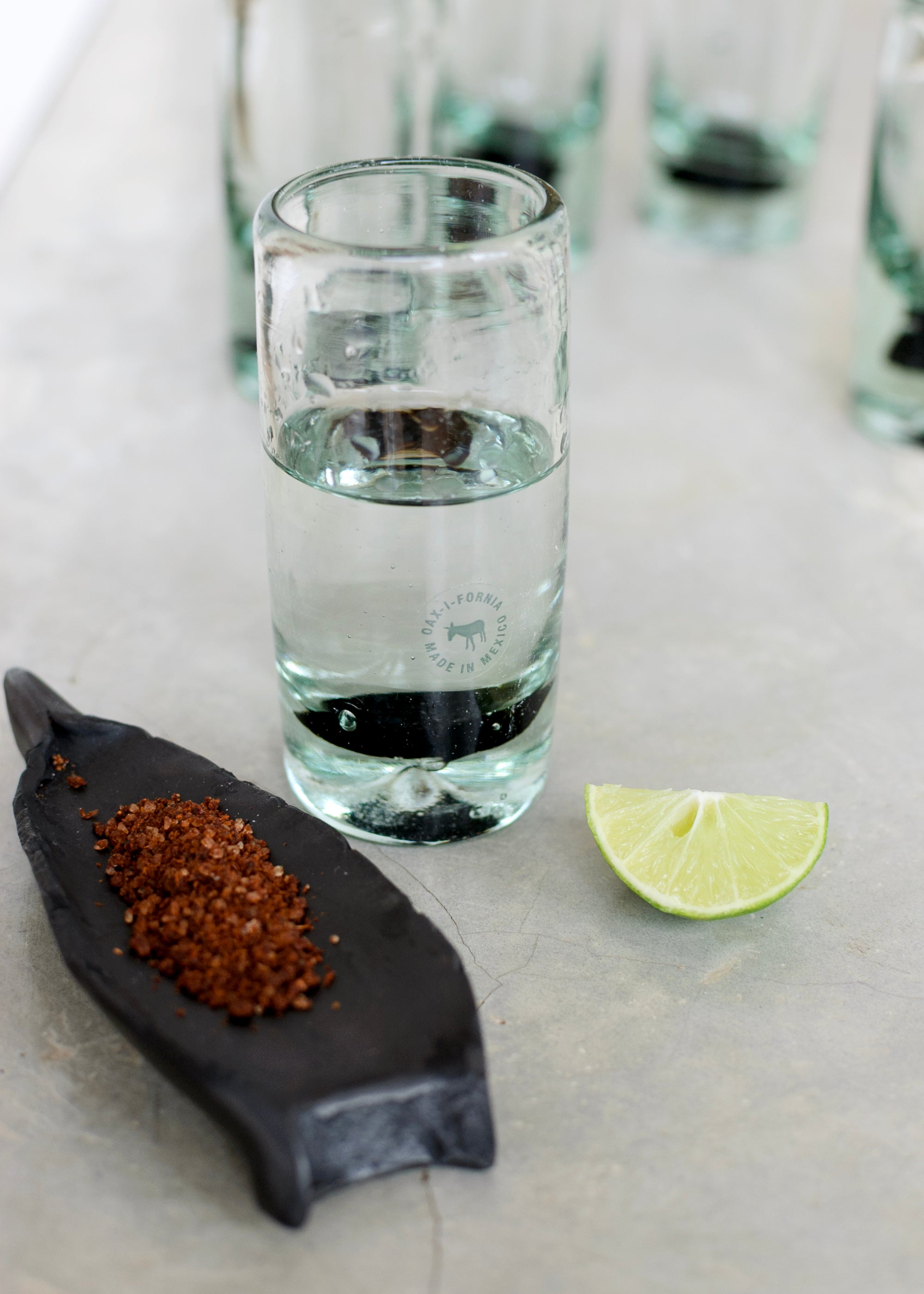 Embajada Black Base Tequila Glass