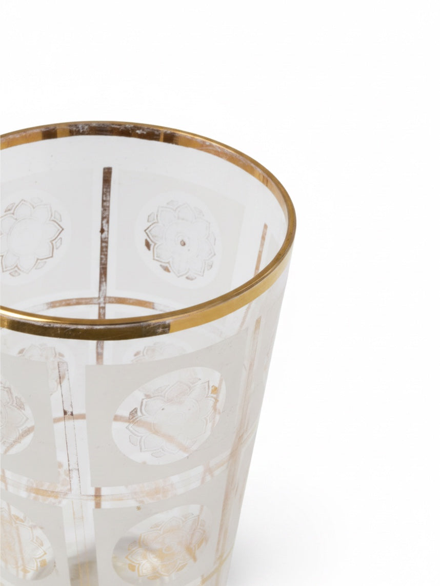 Gold Leaf Glass Vase c. 1950s