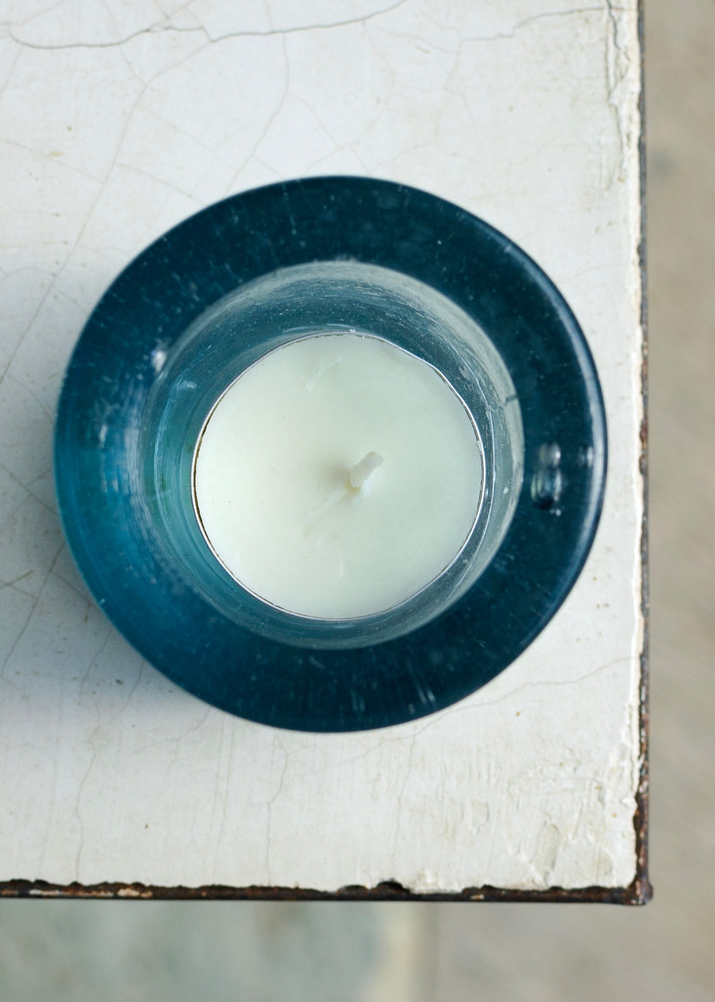 Veladora Pressed Glass Votive