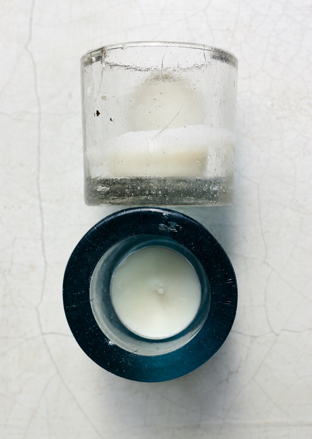 Veladora Pressed Glass Votive