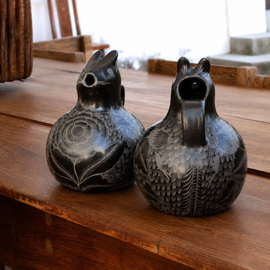 Huancito Clay Rabbit Pitcher