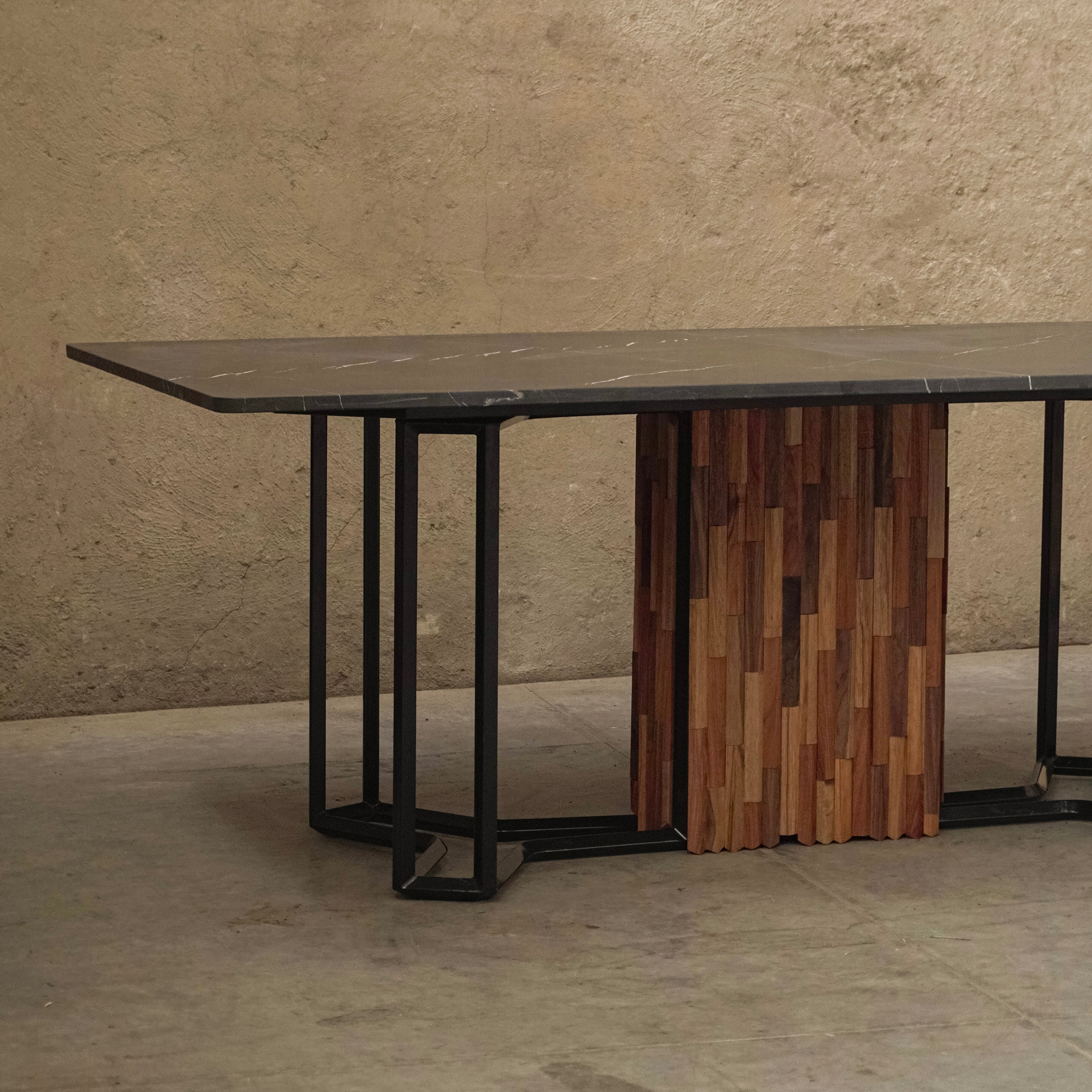 IDEA Metal and Marble DINNING TABLE *Special Order