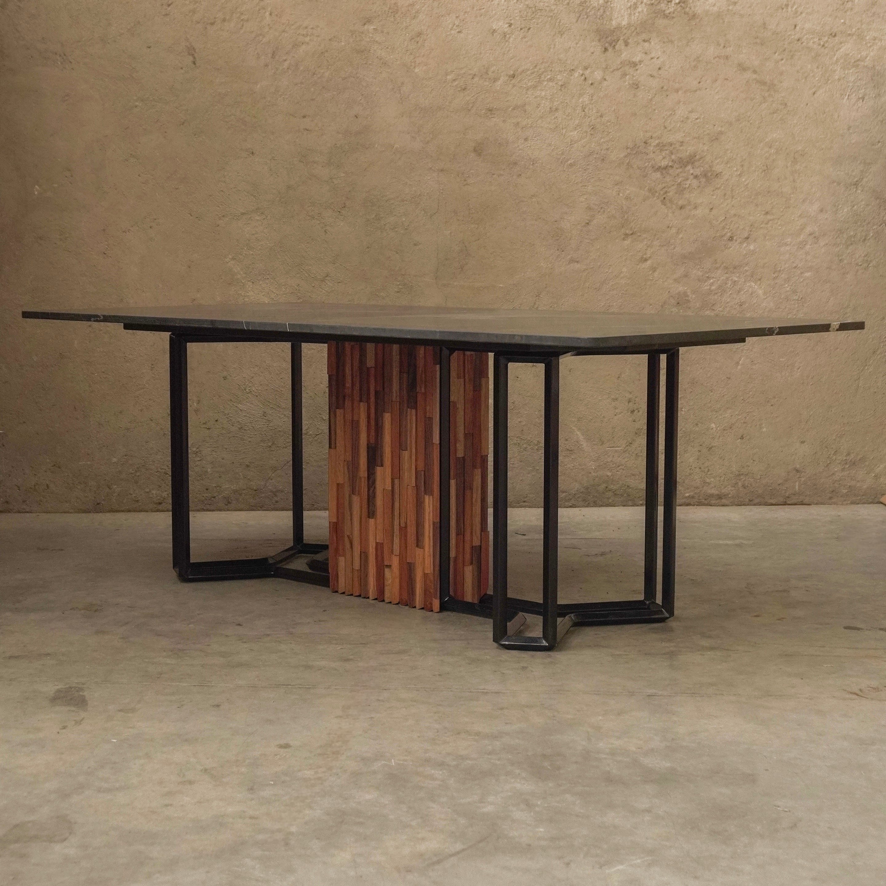 IDEA Metal and Marble DINNING TABLE *Special Order