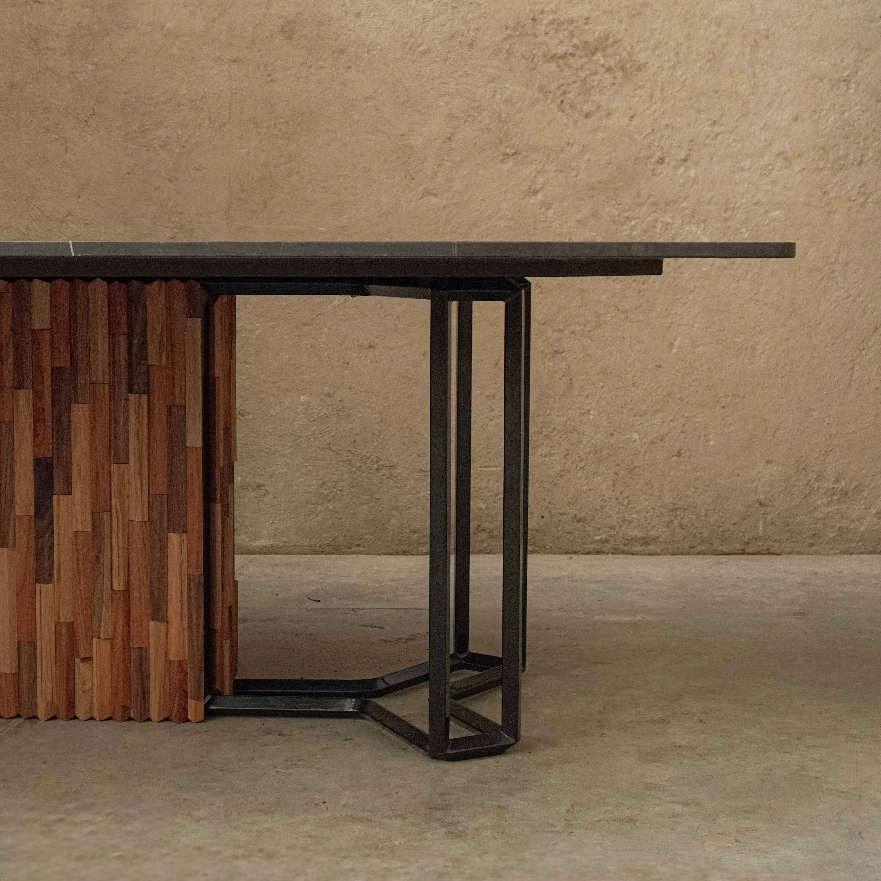 IDEA Metal and Marble DINNING TABLE *Special Order