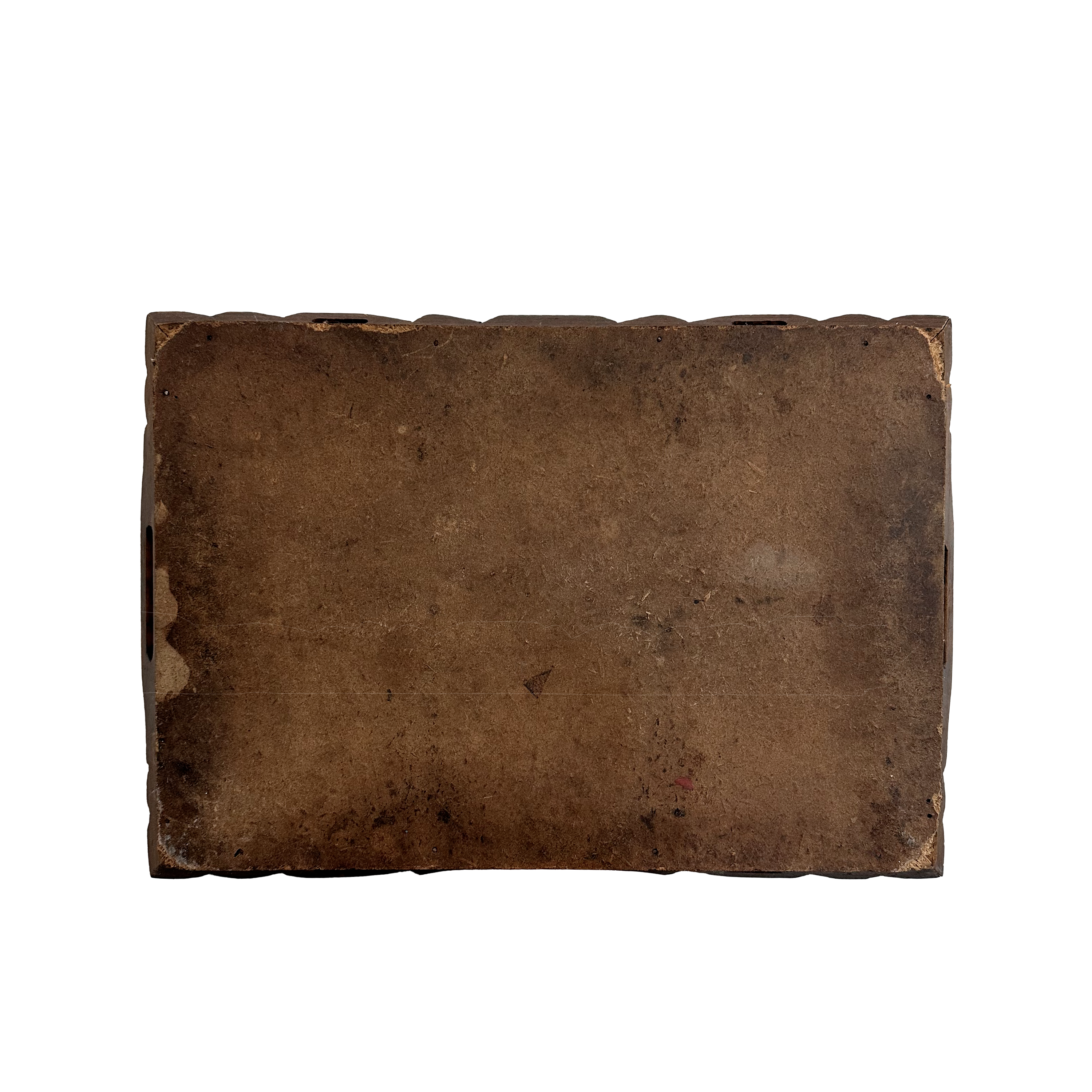 Hand Carved Wooden Tray with Inlaid Tiles