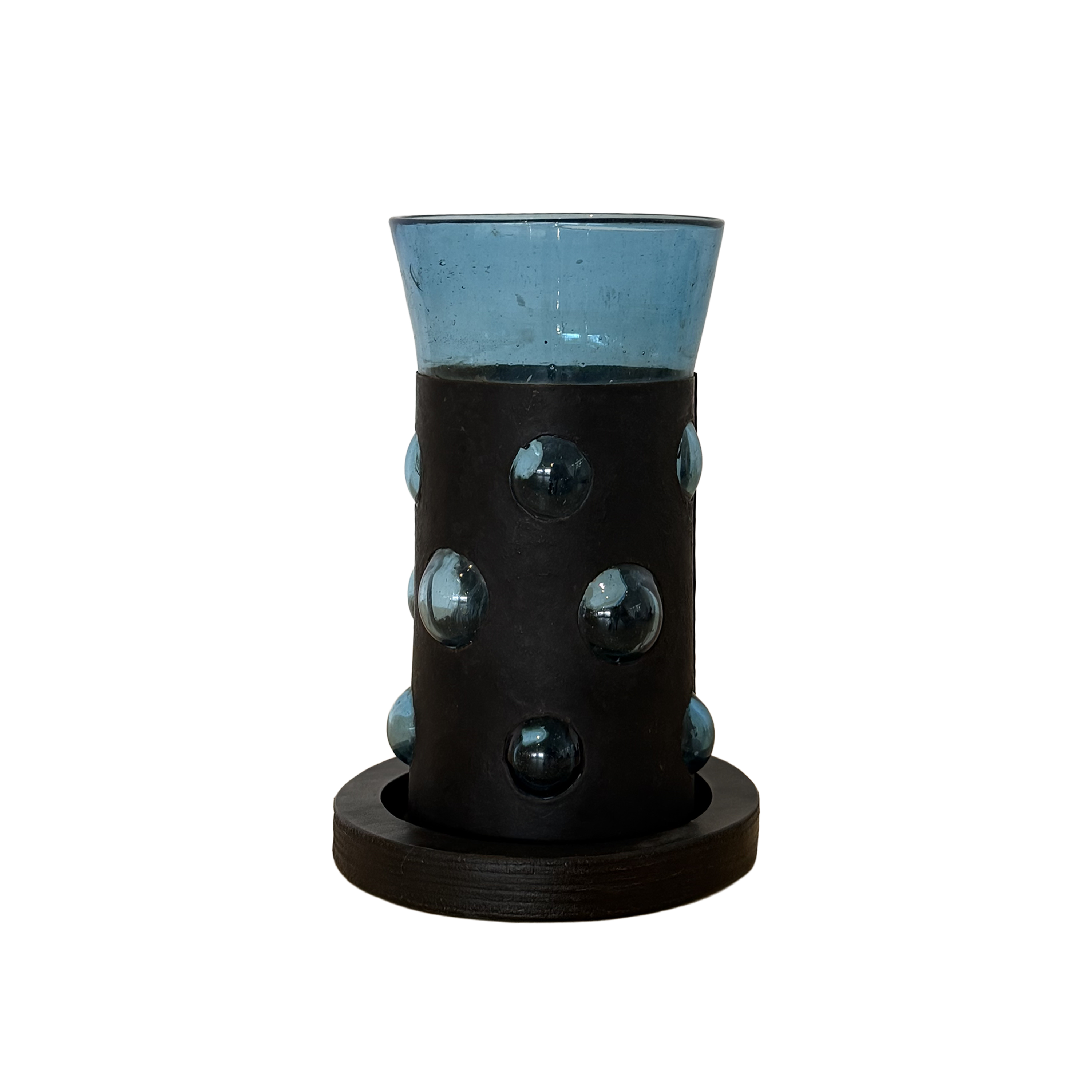 Feders Glass and Steel Hurricane Lamps