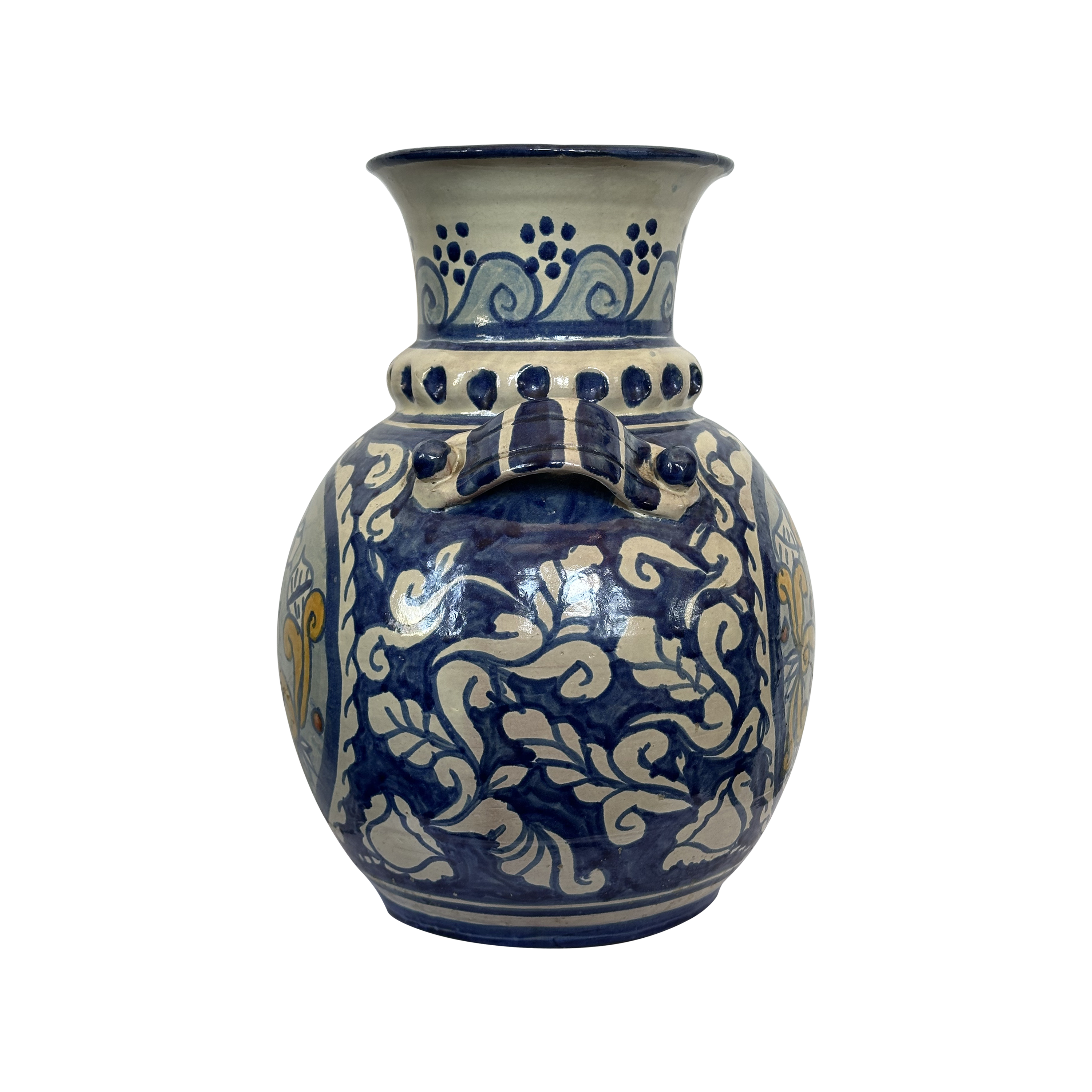 Vintage Talavera Vase from Guanajuato