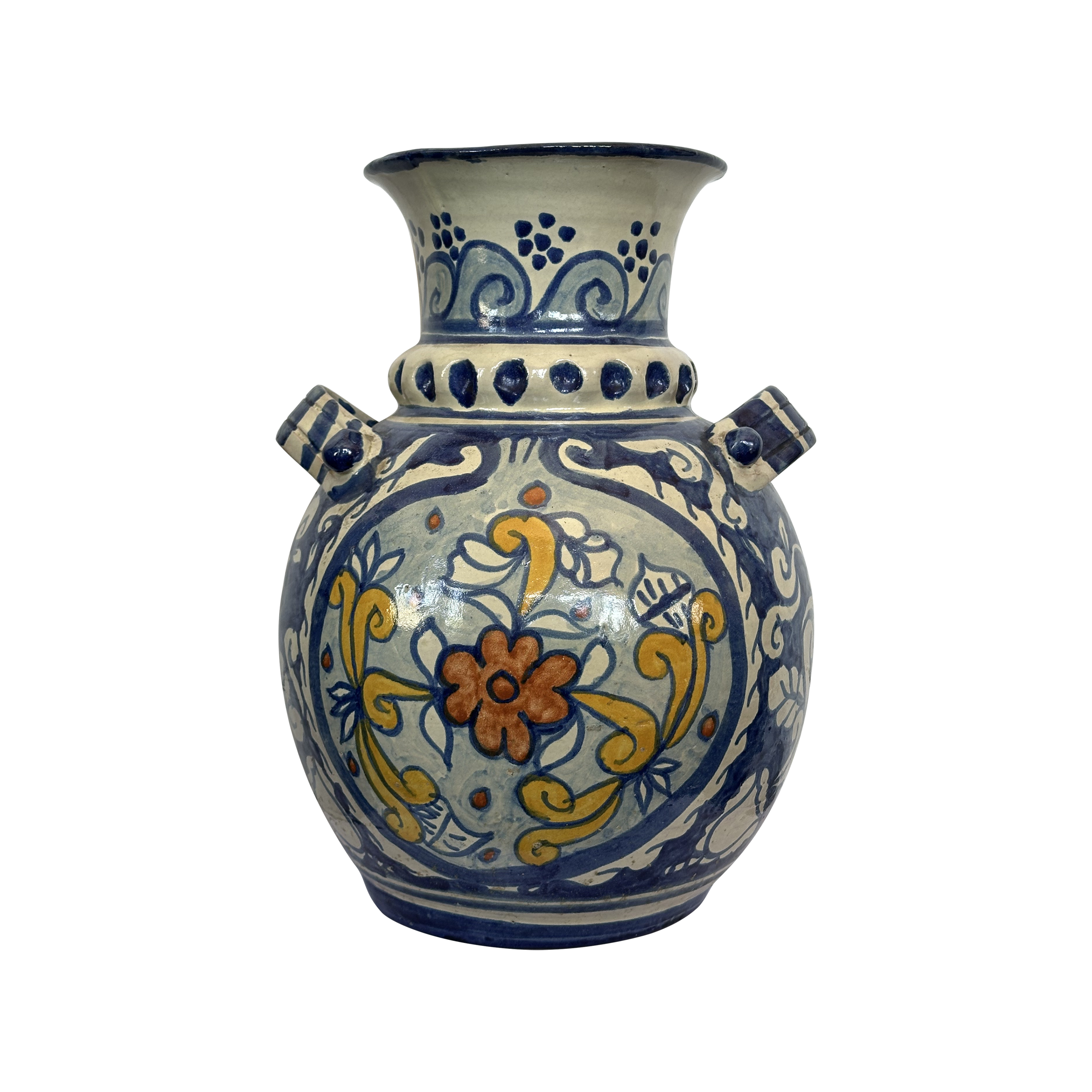 Vintage Talavera Vase from Guanajuato