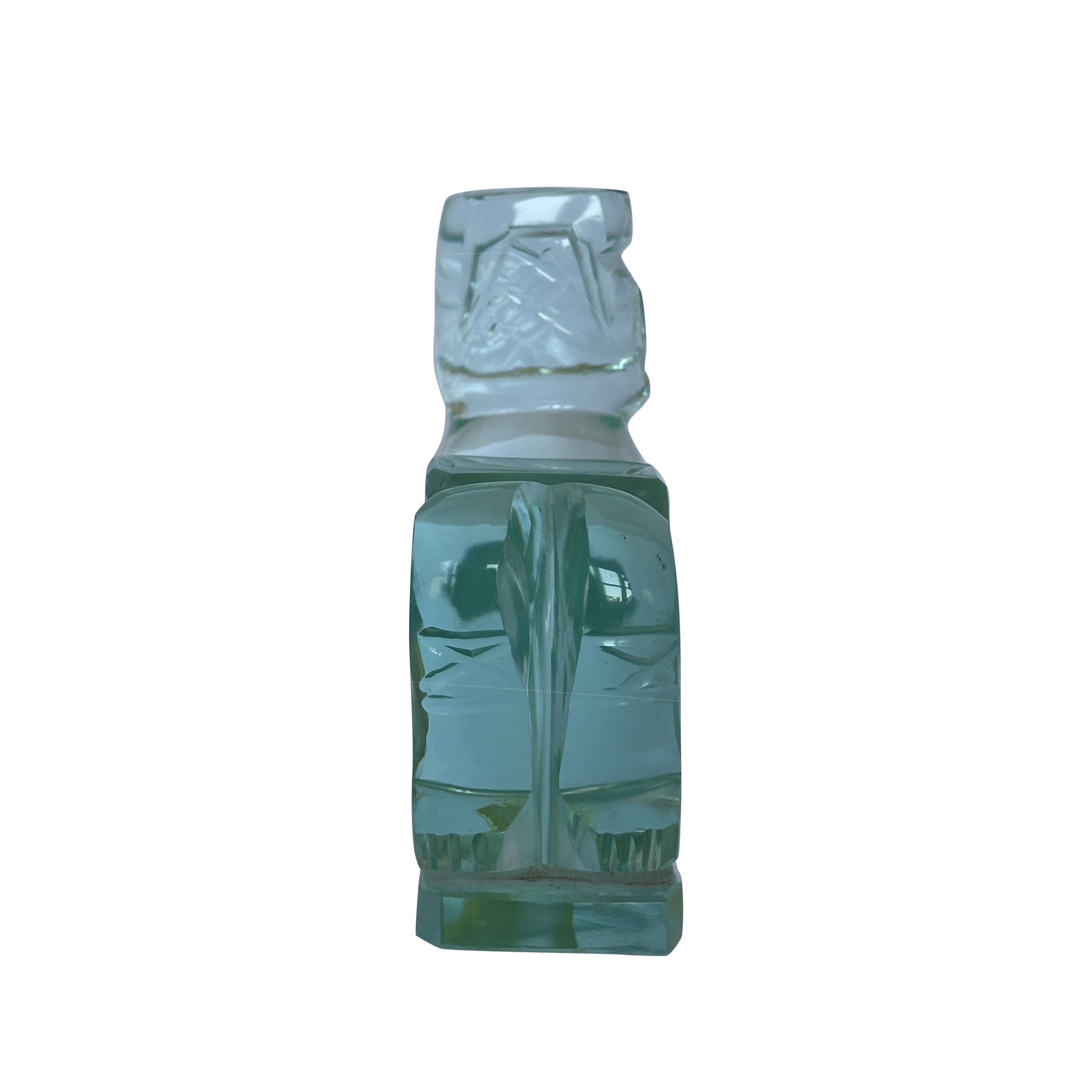 Vintage Glass Chac Mool Figure