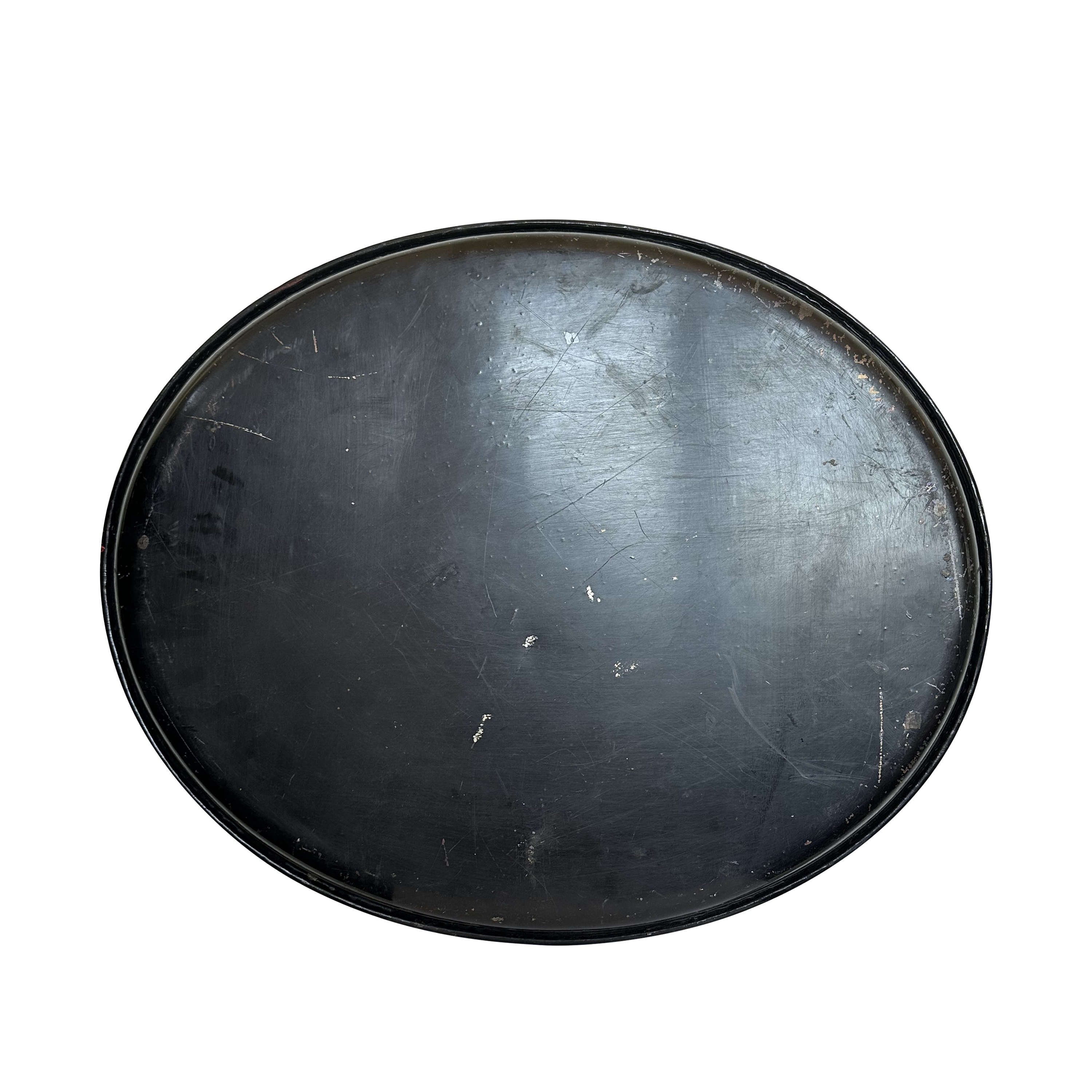 Vintage Hand Painted Floral Metal Tray