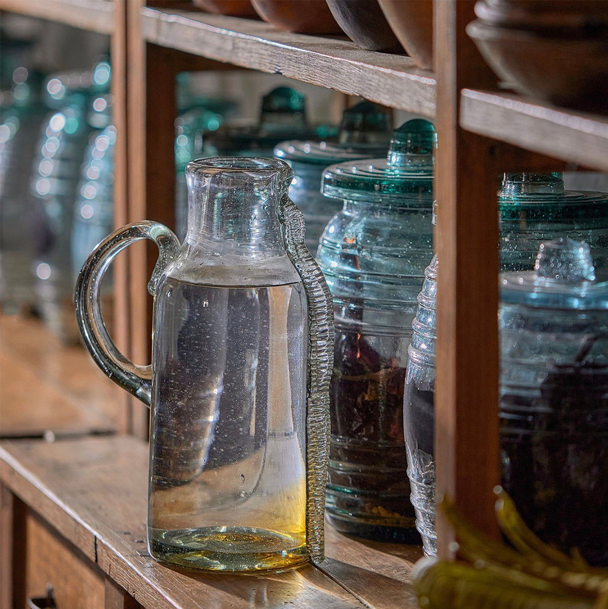 Glass Horse Pitcher