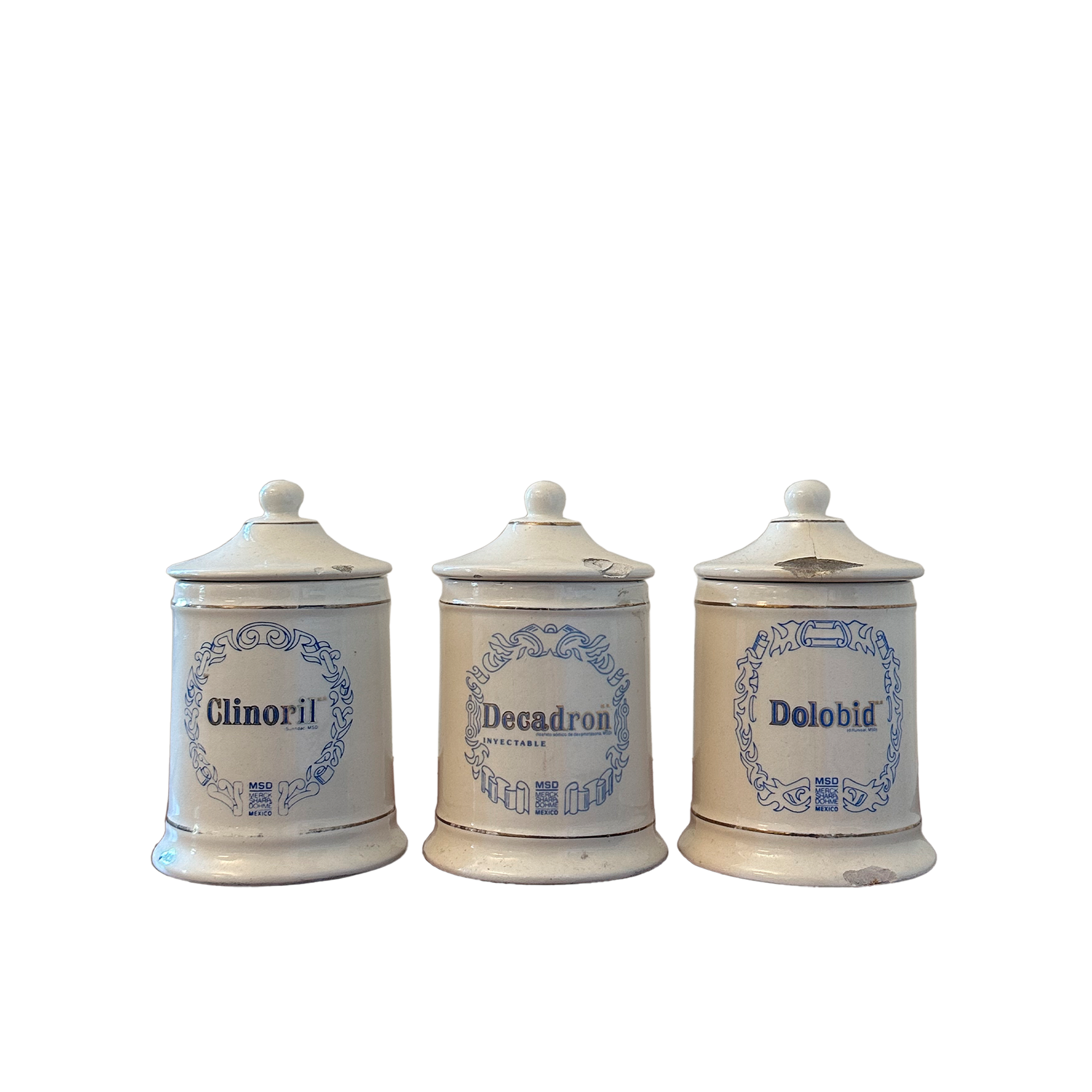 VTG Porcelain APOTHECARY JARS shops 3.75