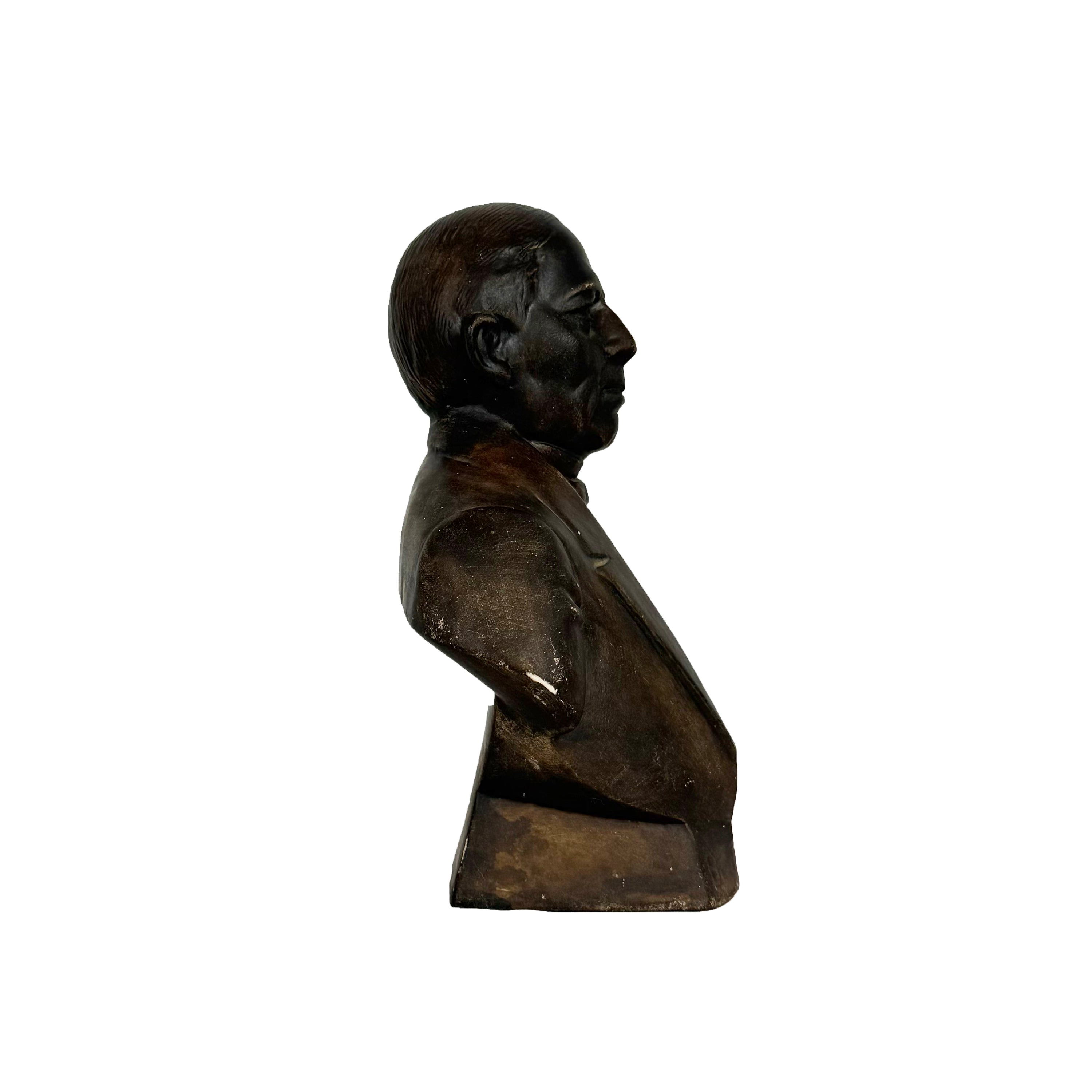 Plaster Bust of Benito Juarez Oaxaca. c. 1940s