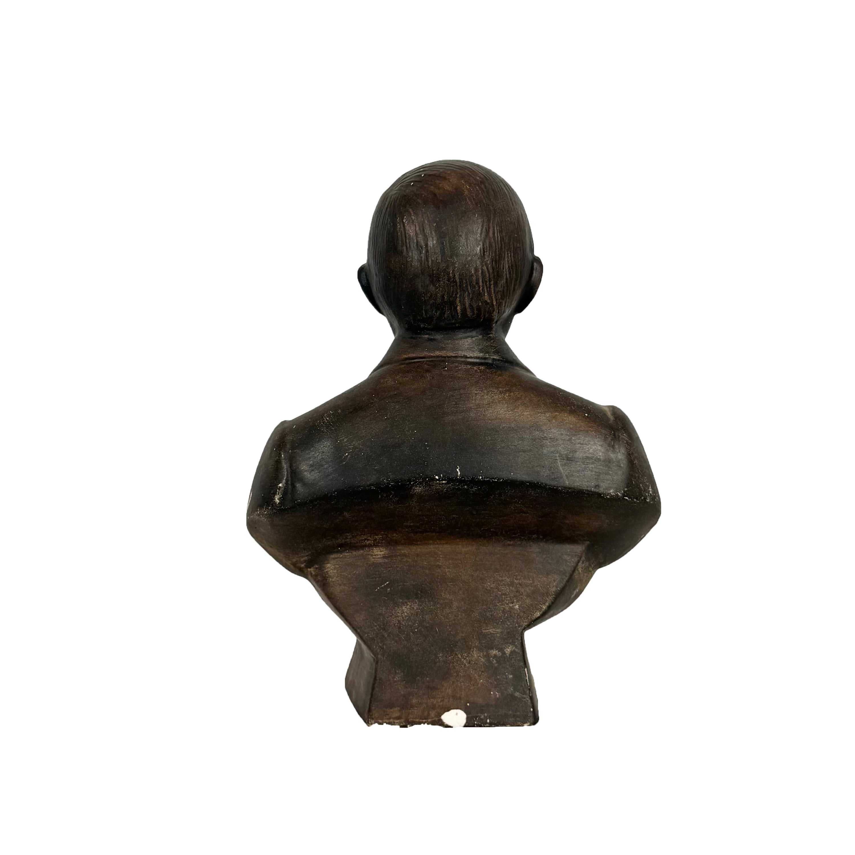 Plaster Bust of Benito Juarez Oaxaca. c. 1940s