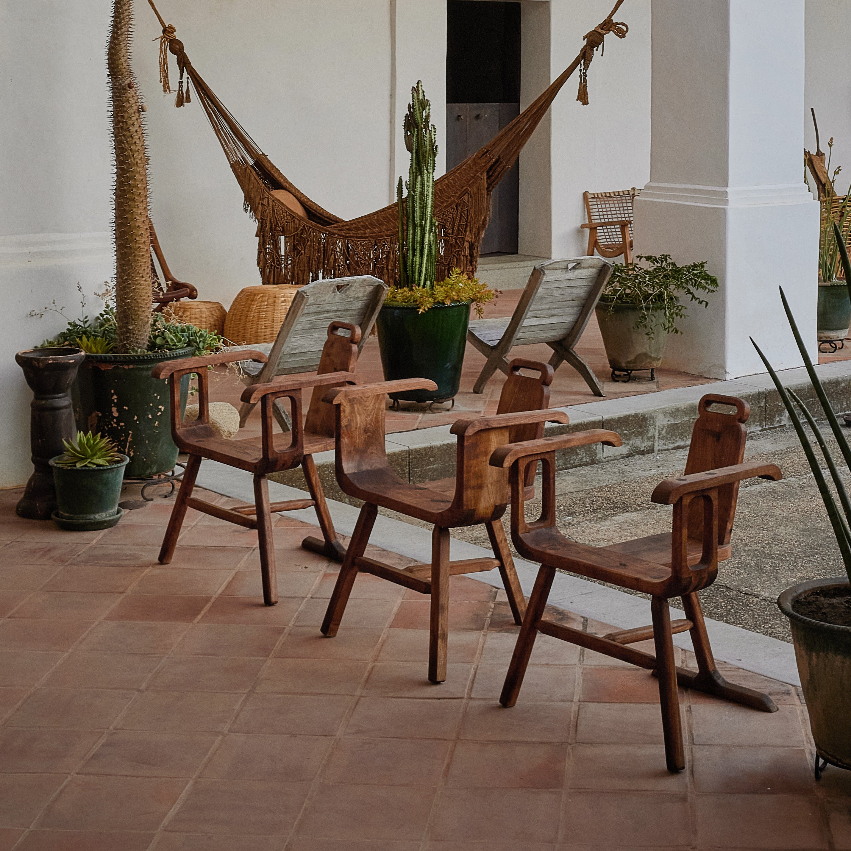 Partera Mezquite Chair with Arms *Special Order