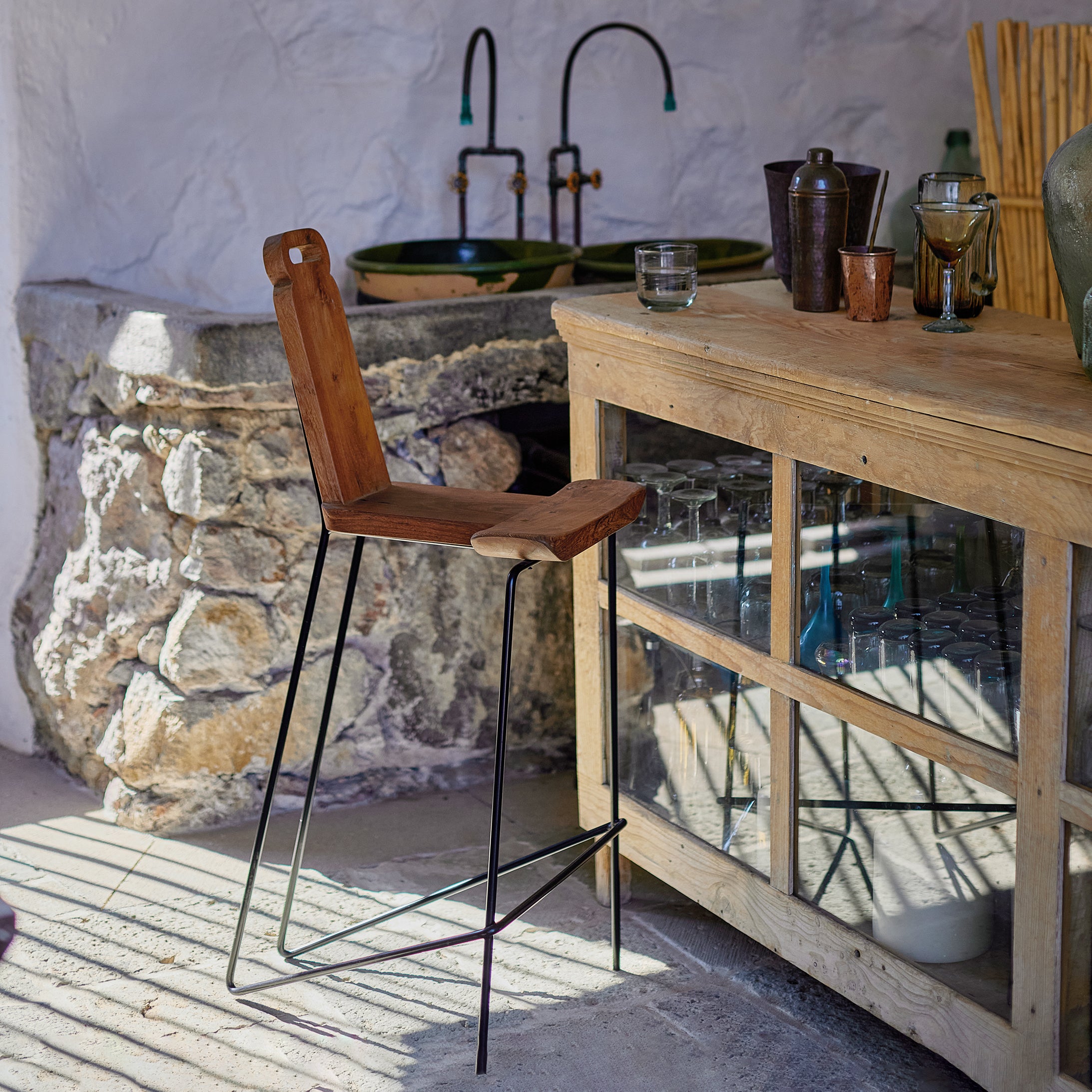 Partera Mezquite Stool *Special Order