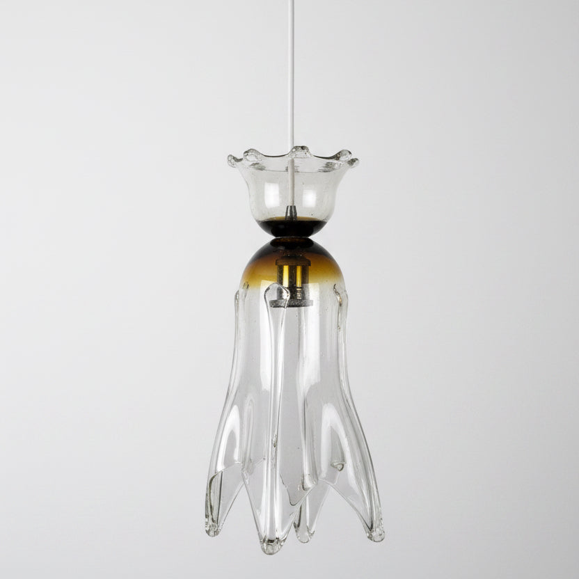 Medusa Crown Glass Lamp