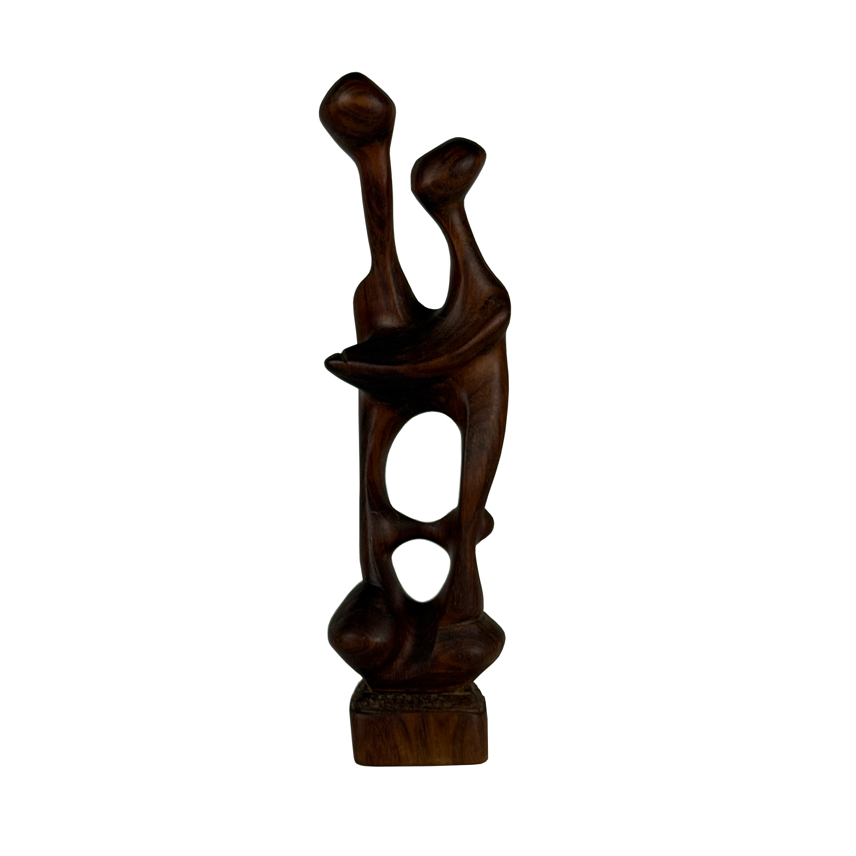 Modernist Wood Sculpture of a Couple
