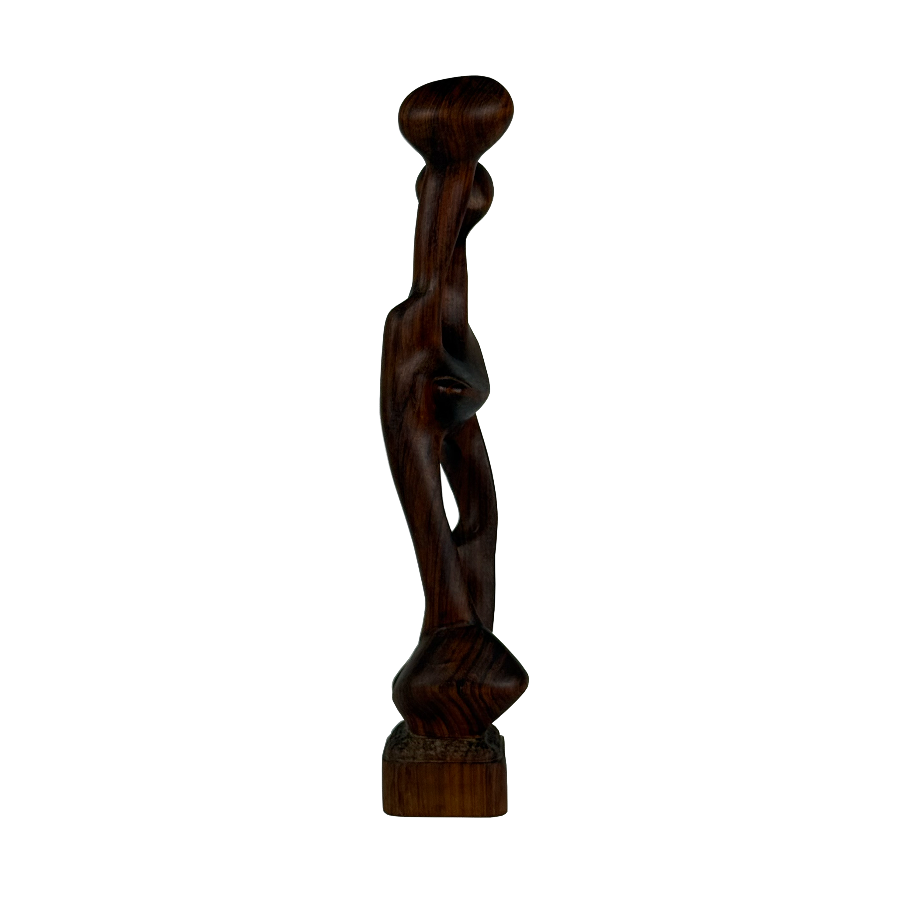 Modernist Wood Sculpture of a Couple