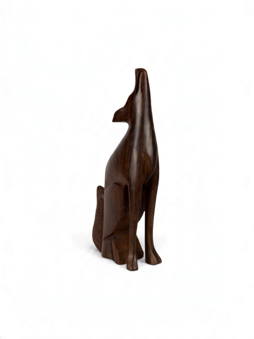 Sonoran Ironwood Wolf Sculpture