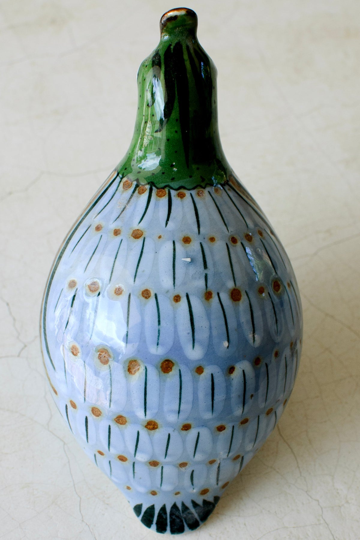 Decorative El Palomar Quail home decor piece by Embajada Craft featuring a detailed ceramic bird figure.
