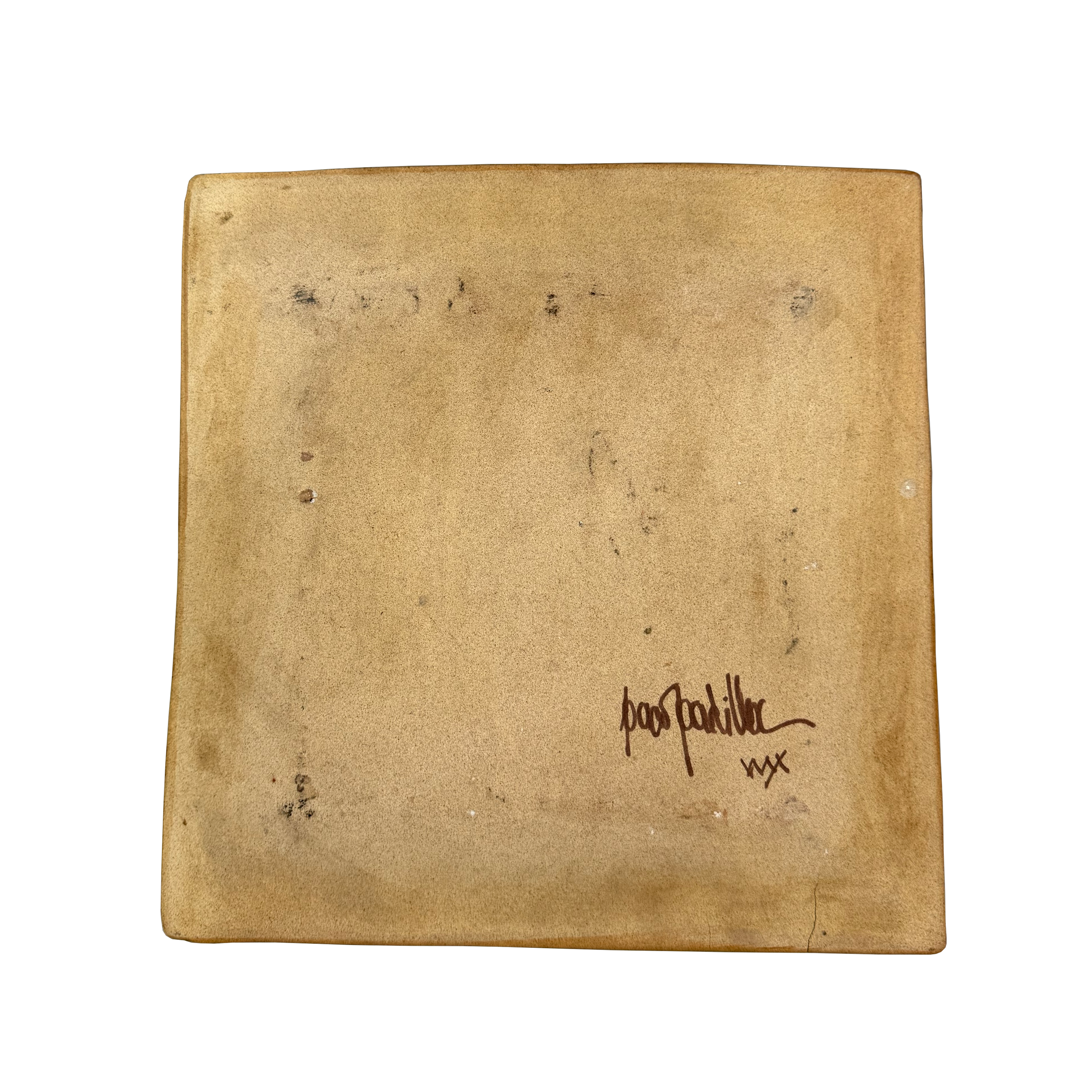 Figure with Doves Ceramic Square Plate