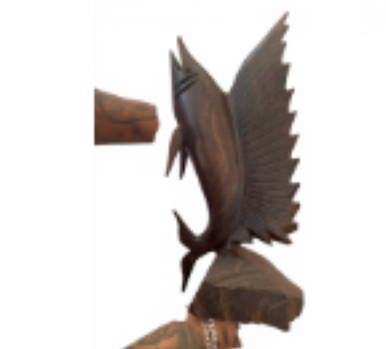 Ironwood Swordfish Sculpture