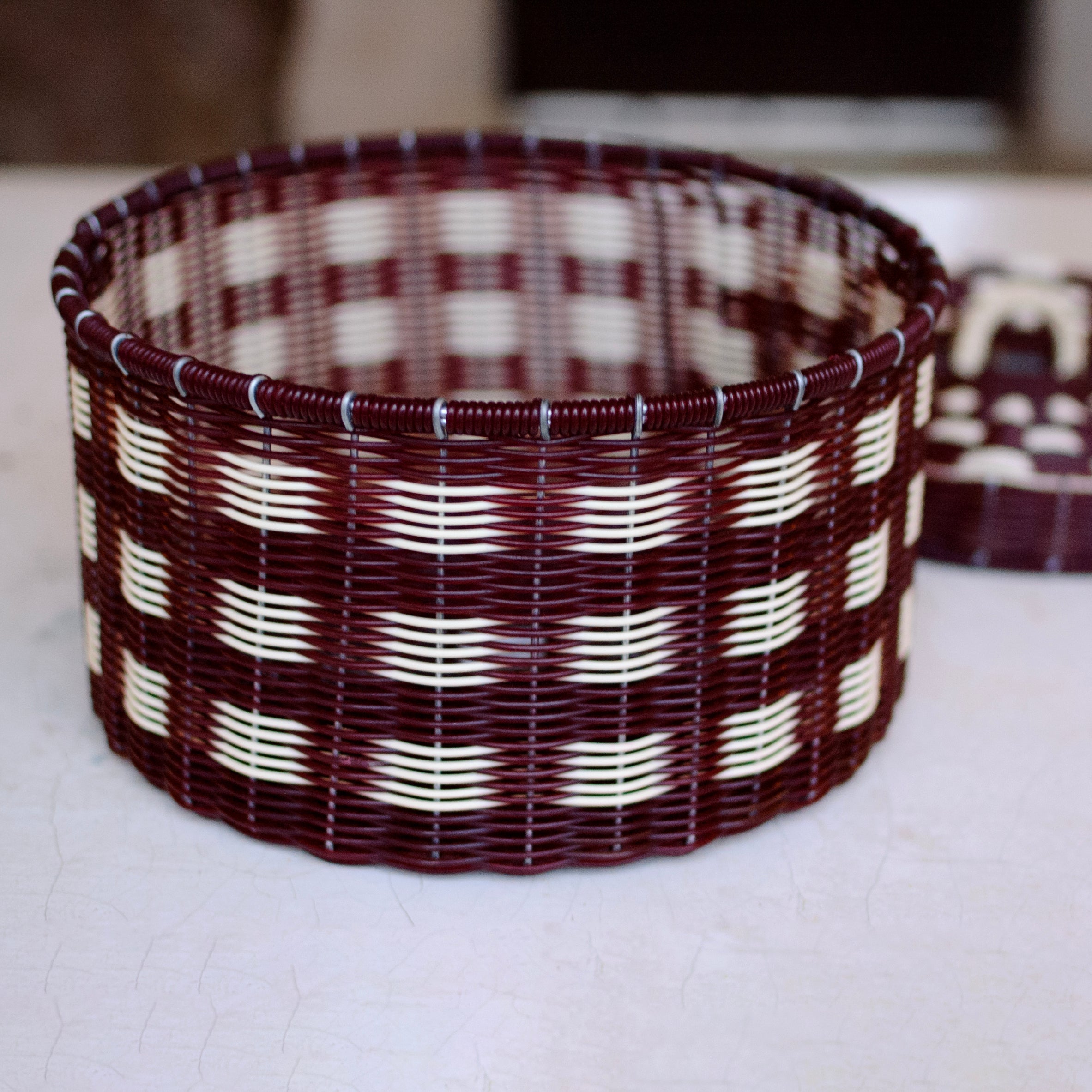 Ruby Tlacolula Lidded Basket