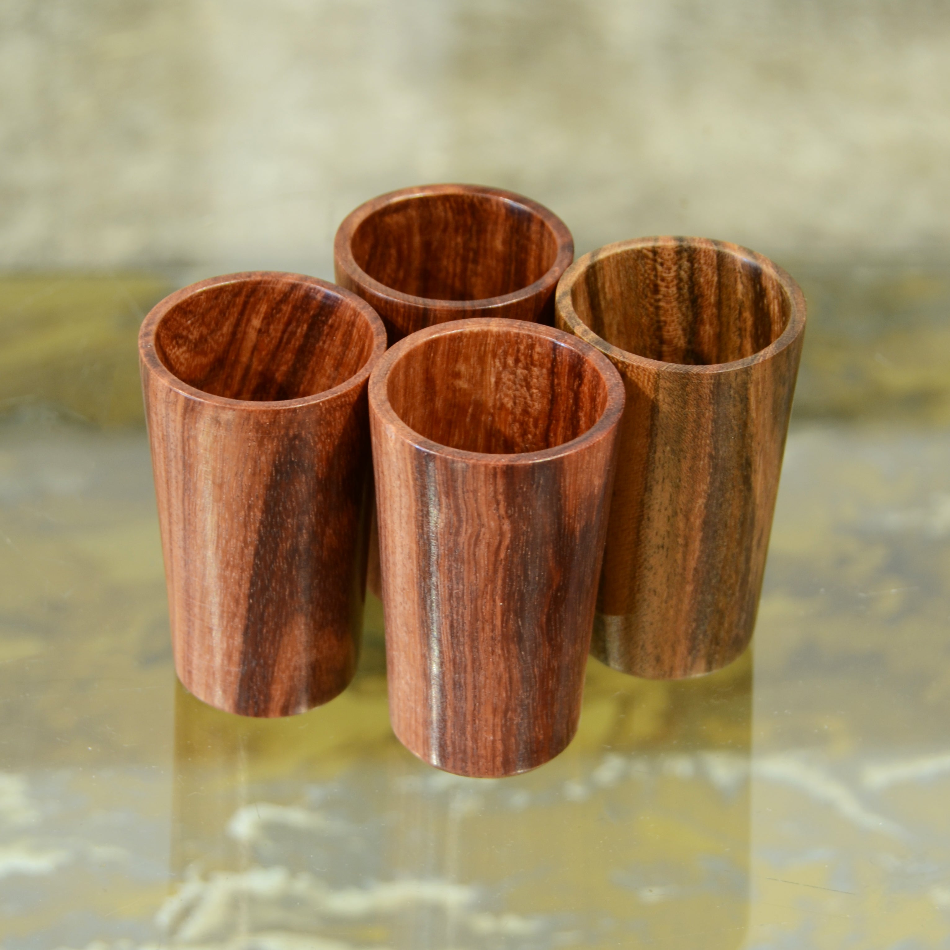 Hand-Carved Cueramo Wood Mezcal Shot Glass