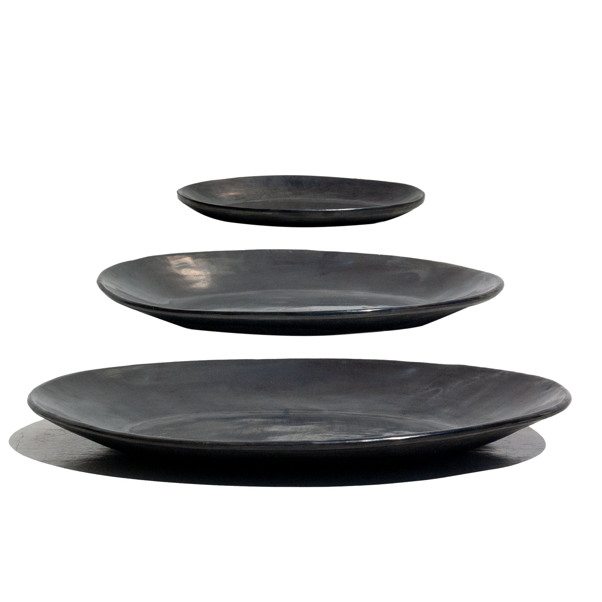 Rosetta Platter Black Clay