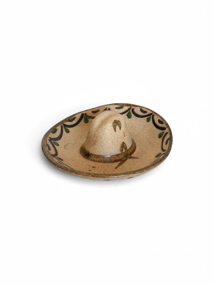 Tlaquepaque Ceramic Sombrero Dish 1970s