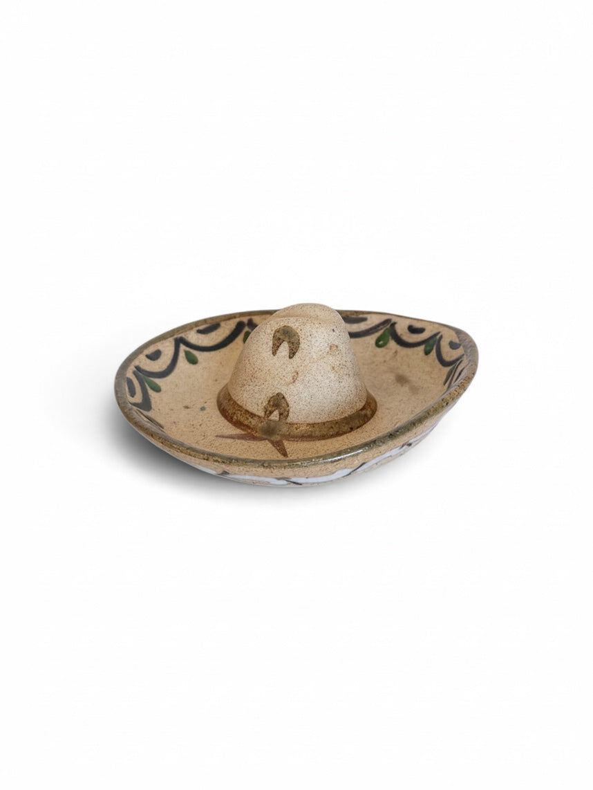 Tlaquepaque Ceramic Sombrero Dish 1970s